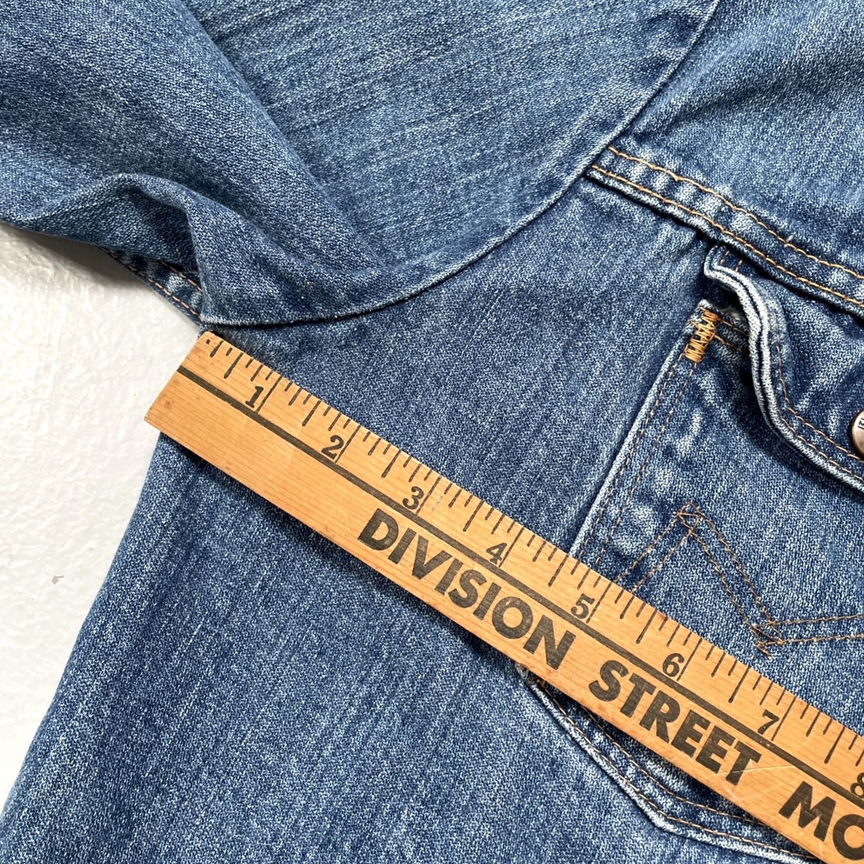 Bell Vintage Maverick Blue Bell Denim Trucker Work Jacket Embroidered Made USA 46 Size US S / EU 44-46 / 1 - 3 Thumbnail