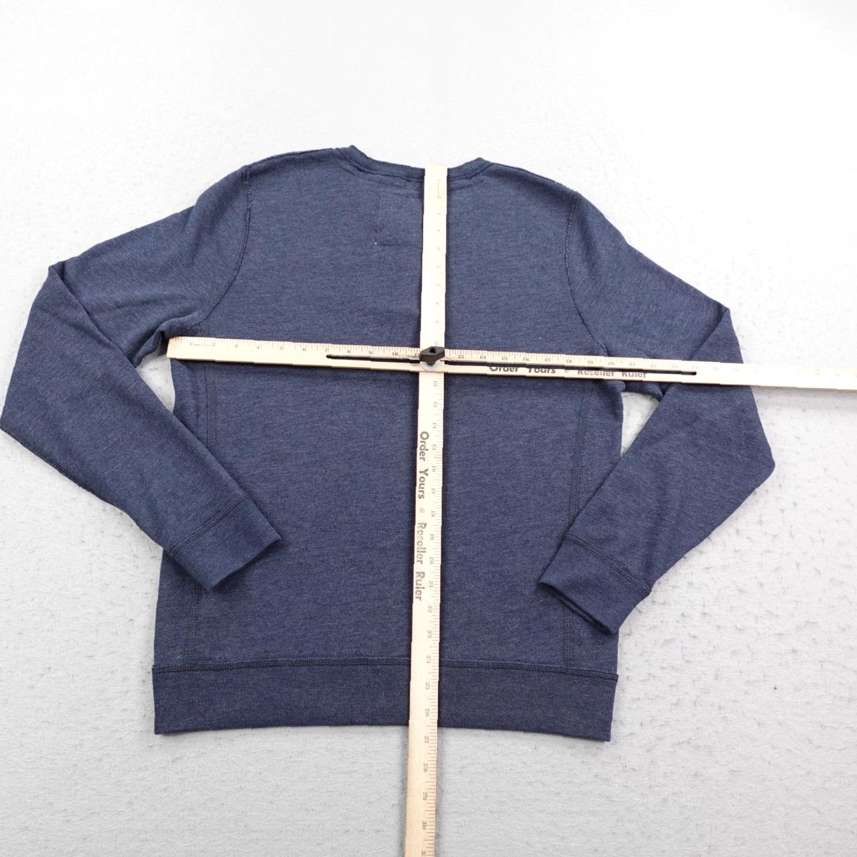 Abercrombie & Fitch Abercrombie & Fitch Sweatshirt Mens Medium Blue Henley Fleece Moose Logo Preppy Mens Size US M / EU 48-50 / 2 - 5 Thumbnail