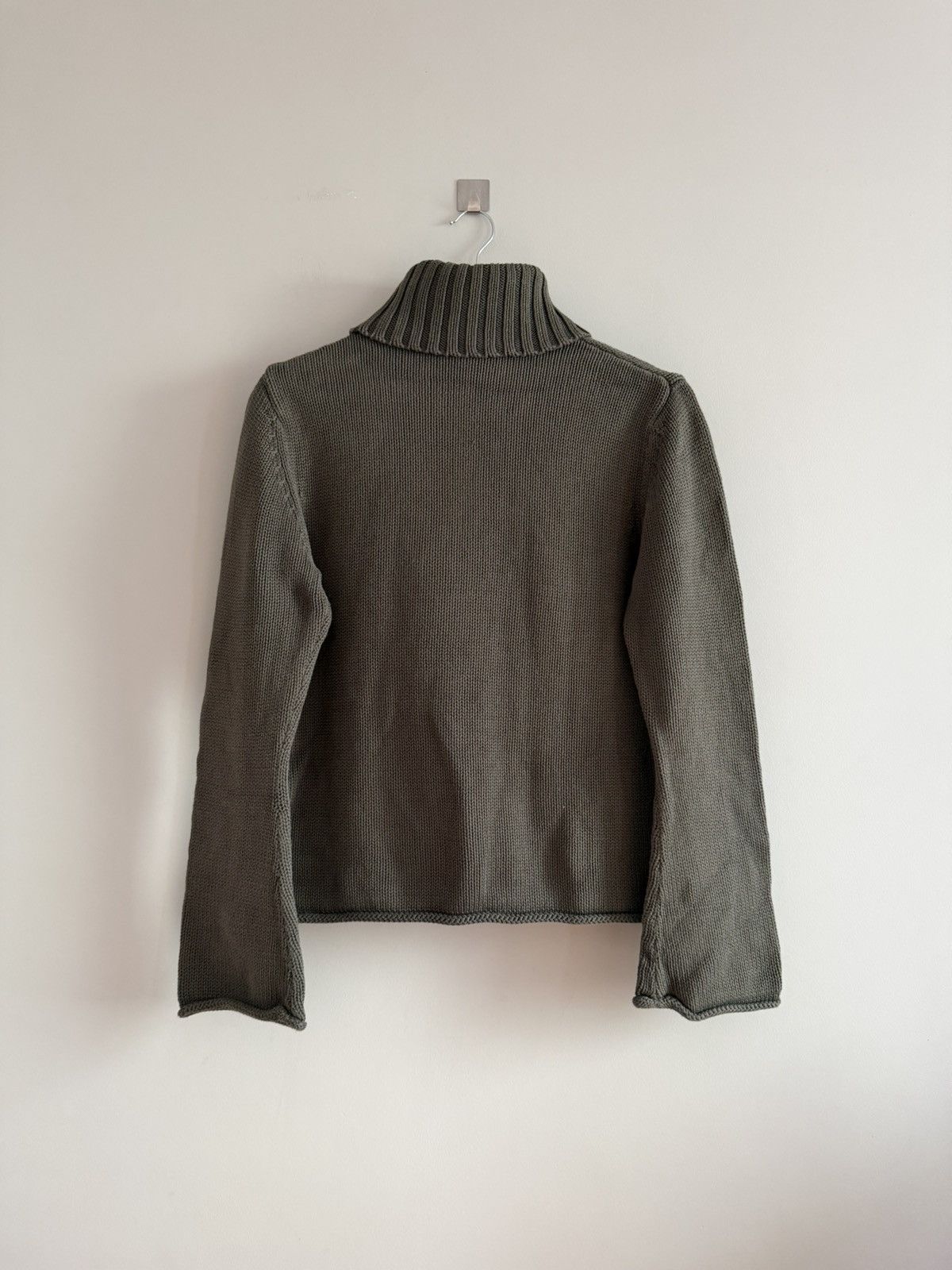 Vintage Esprit Knit Turtleneck Sweater Chunky Cropped Size M / US 6-8 / IT 42-44 - 5 Thumbnail