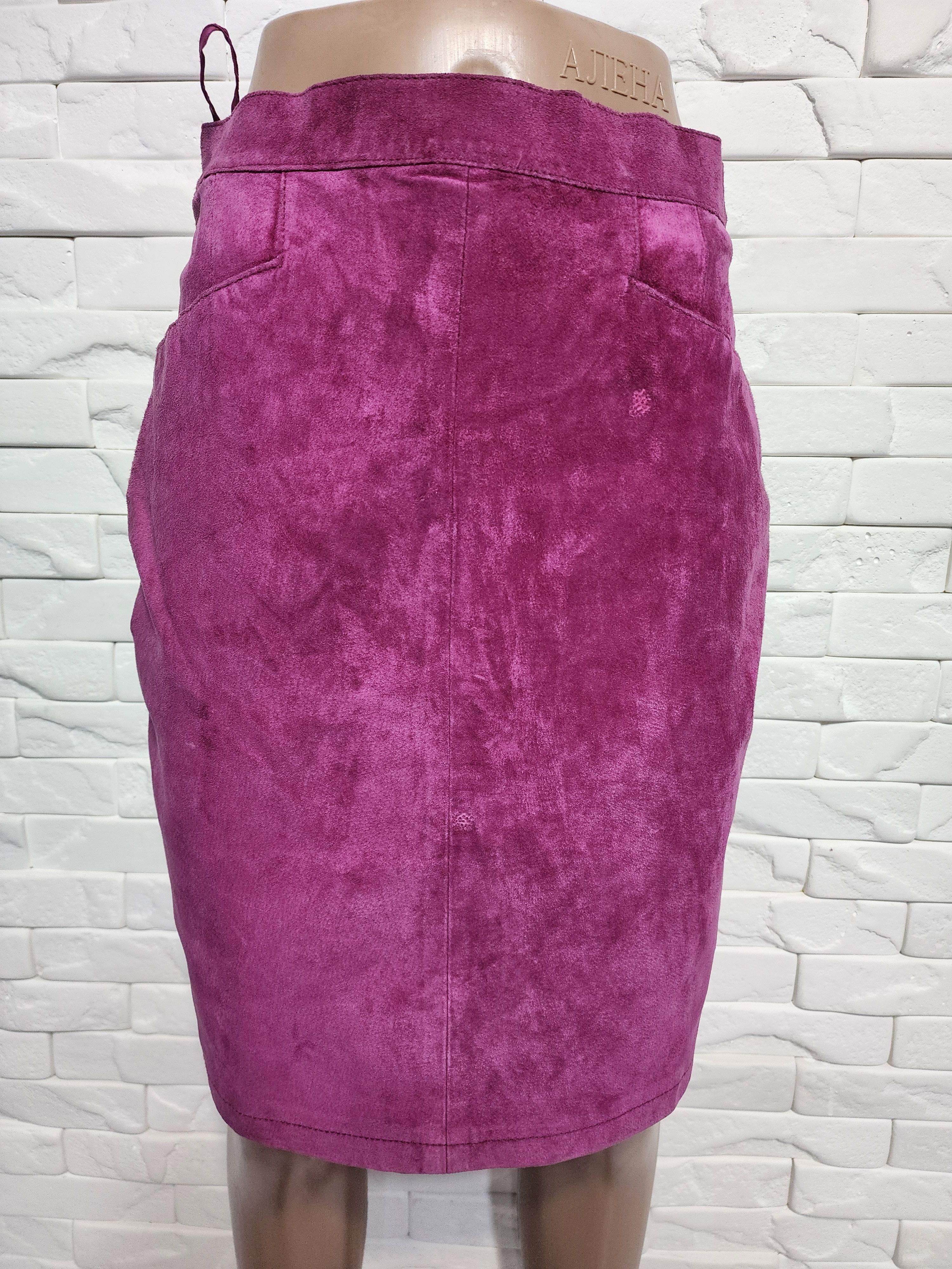 Other Pink Suede Leather Skirt: Size 27" / US 4 / IT 40 - 1 Thumbnail