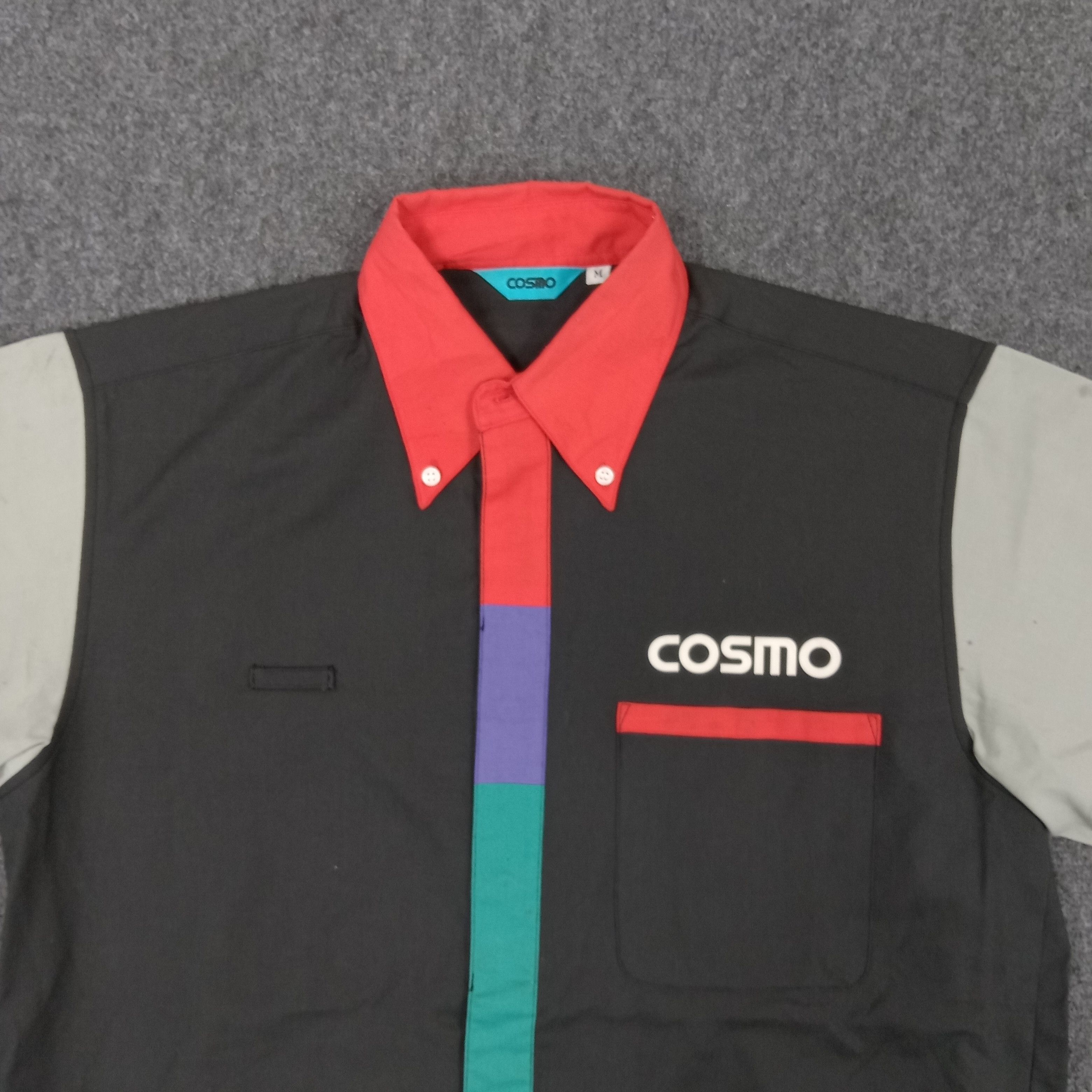 Japanese Brand × Vintage Cosmo Japanese Racing Work Shirt Button Up Size US L / EU 52-54 / 3 - 2 Thumbnail