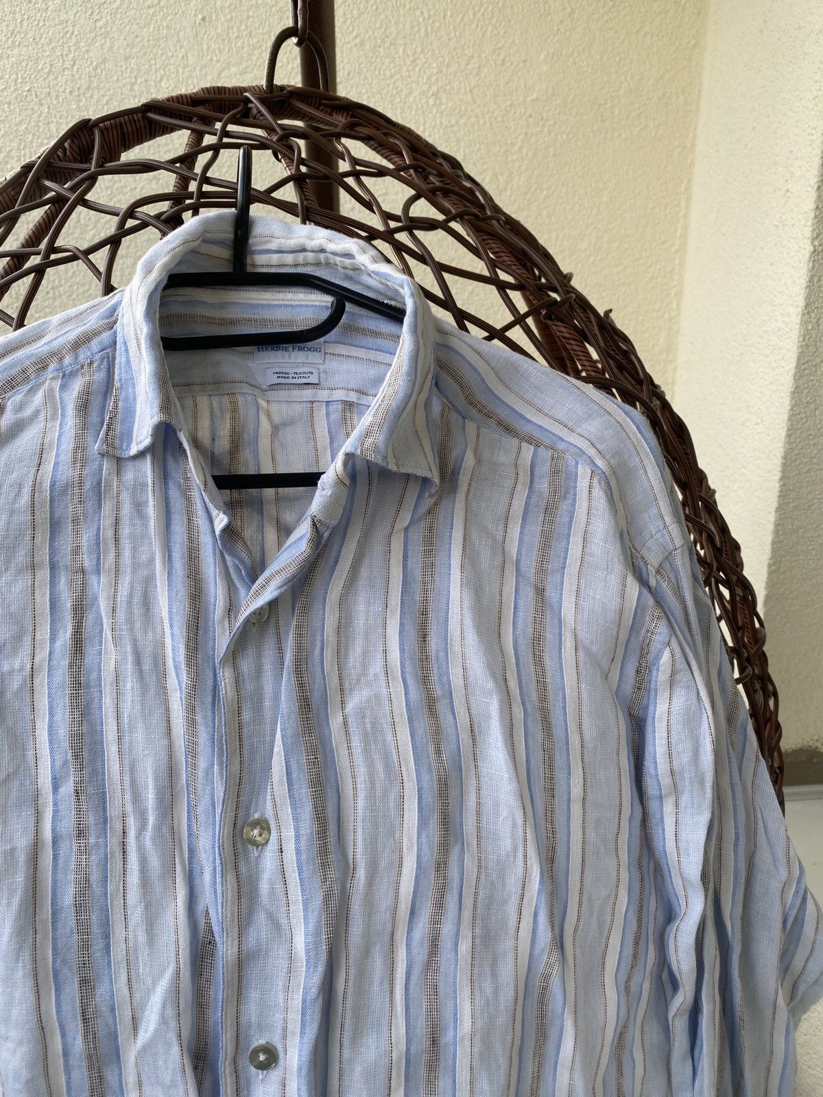 Other Linen stripped herbie frogg shirt button up Size US M / EU 48-50 / 2 - 4 Thumbnail