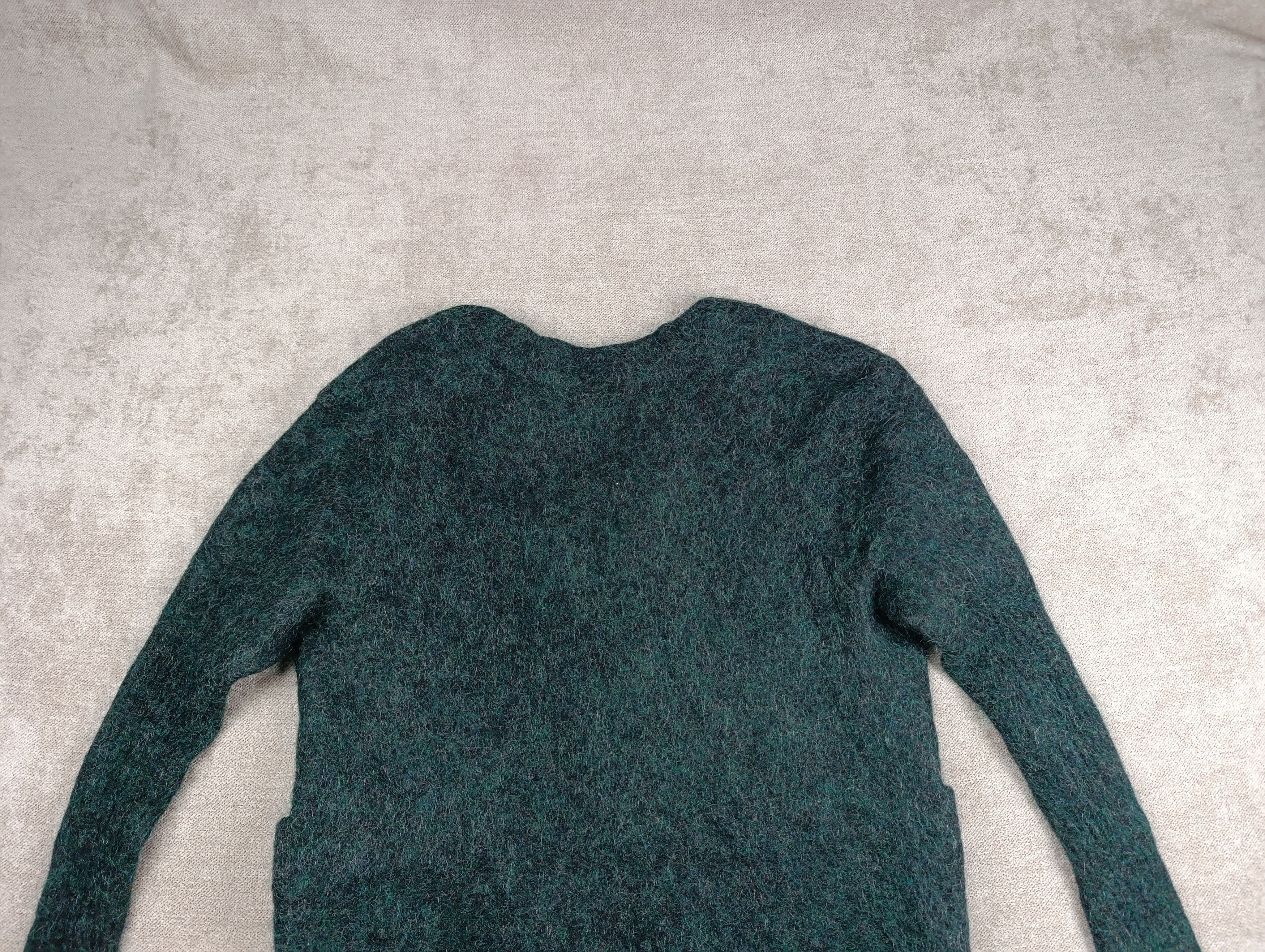 Acne Studios ACNE STUDIOS WOMENS MOHAIR WOOL CARDIGAN RAYA PAW14 GREEN Size XS / US 0-2 / IT 36-38 - 14 Thumbnail