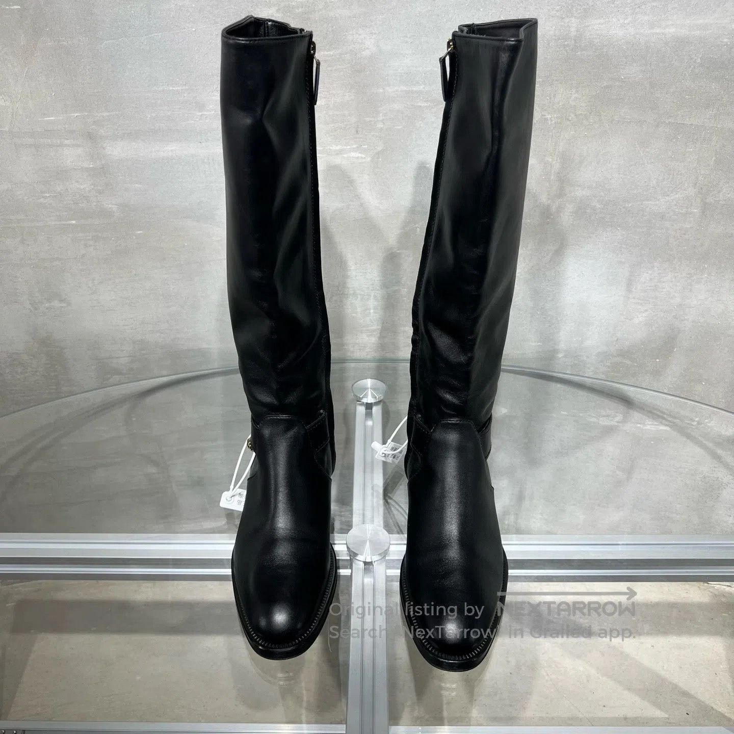 Chanel Chanel Black and Gold Double-C Chain Knight Boots, Long St Size US 4.5 / IT 34.5 - 2 Thumbnail