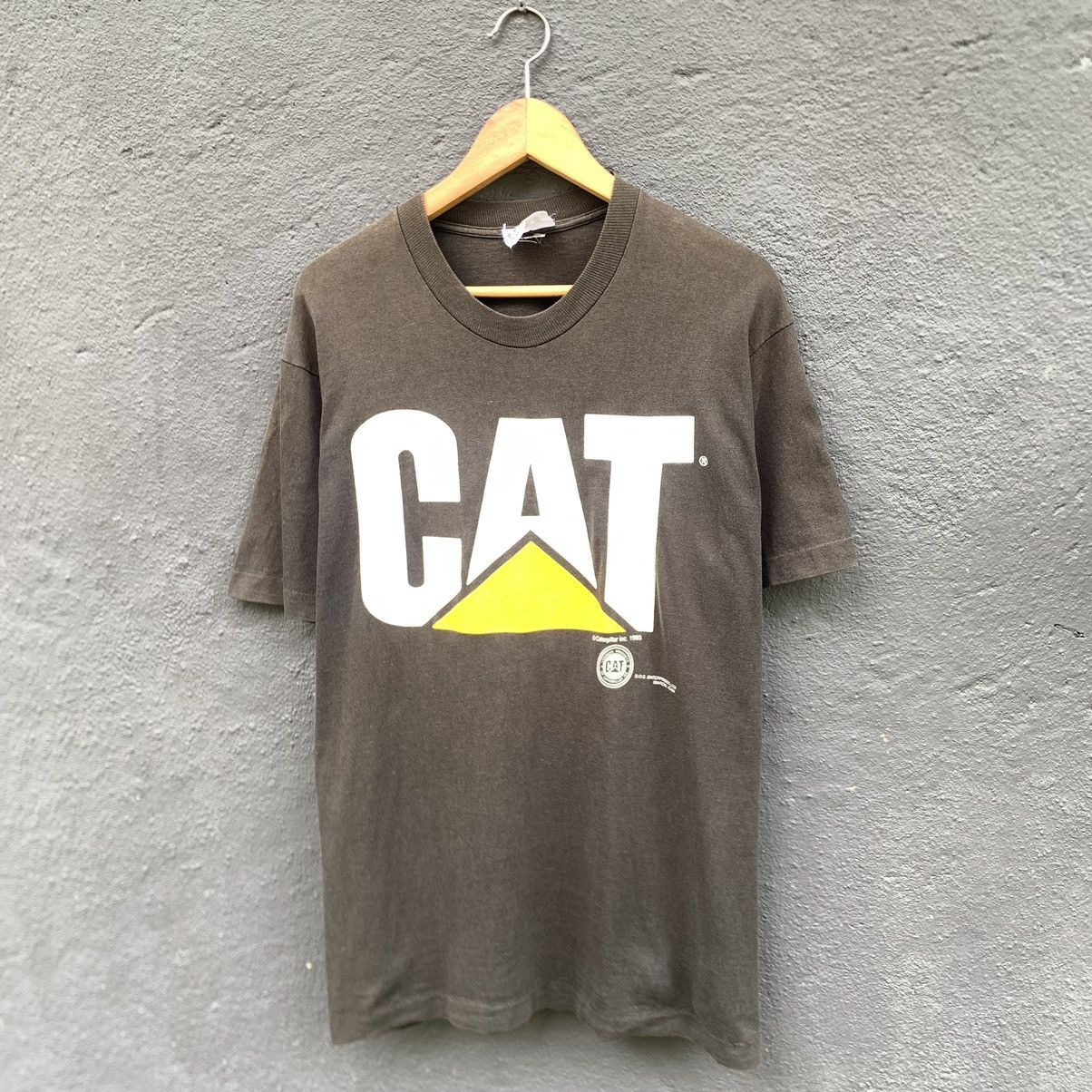 Caterpillar Thrashed Faded 90s Caterpillar Tee Size US M / EU 48-50 / 2 - 1 Thumbnail