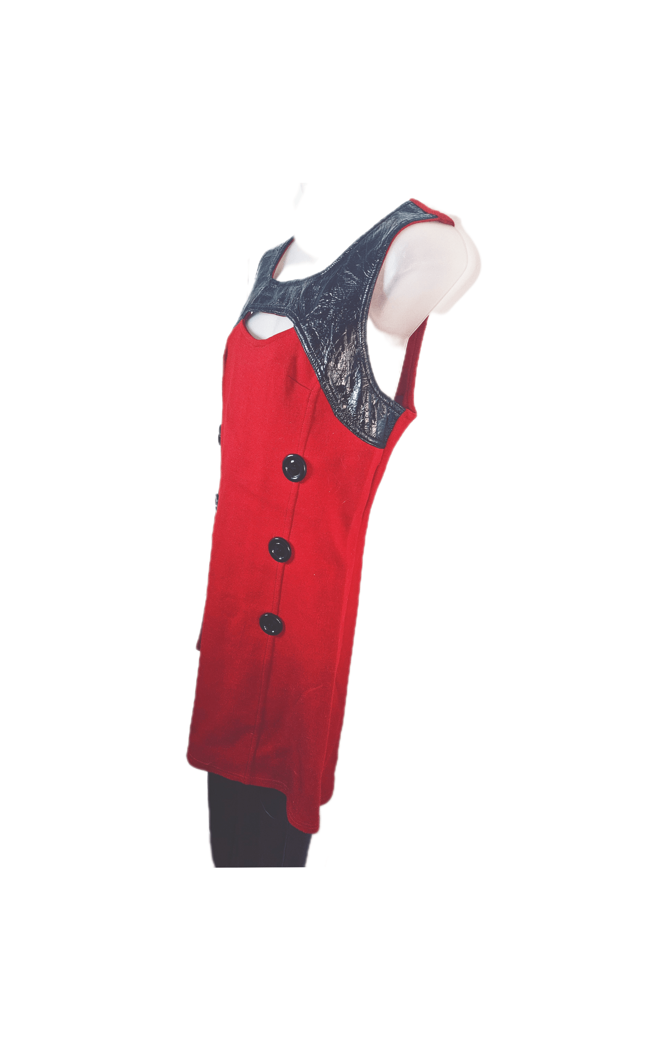 Other Twiggy France 1960s Mod Cherry Red Dress – Mint Condition Size M / US 6-8 / IT 42-44 - 4 Thumbnail