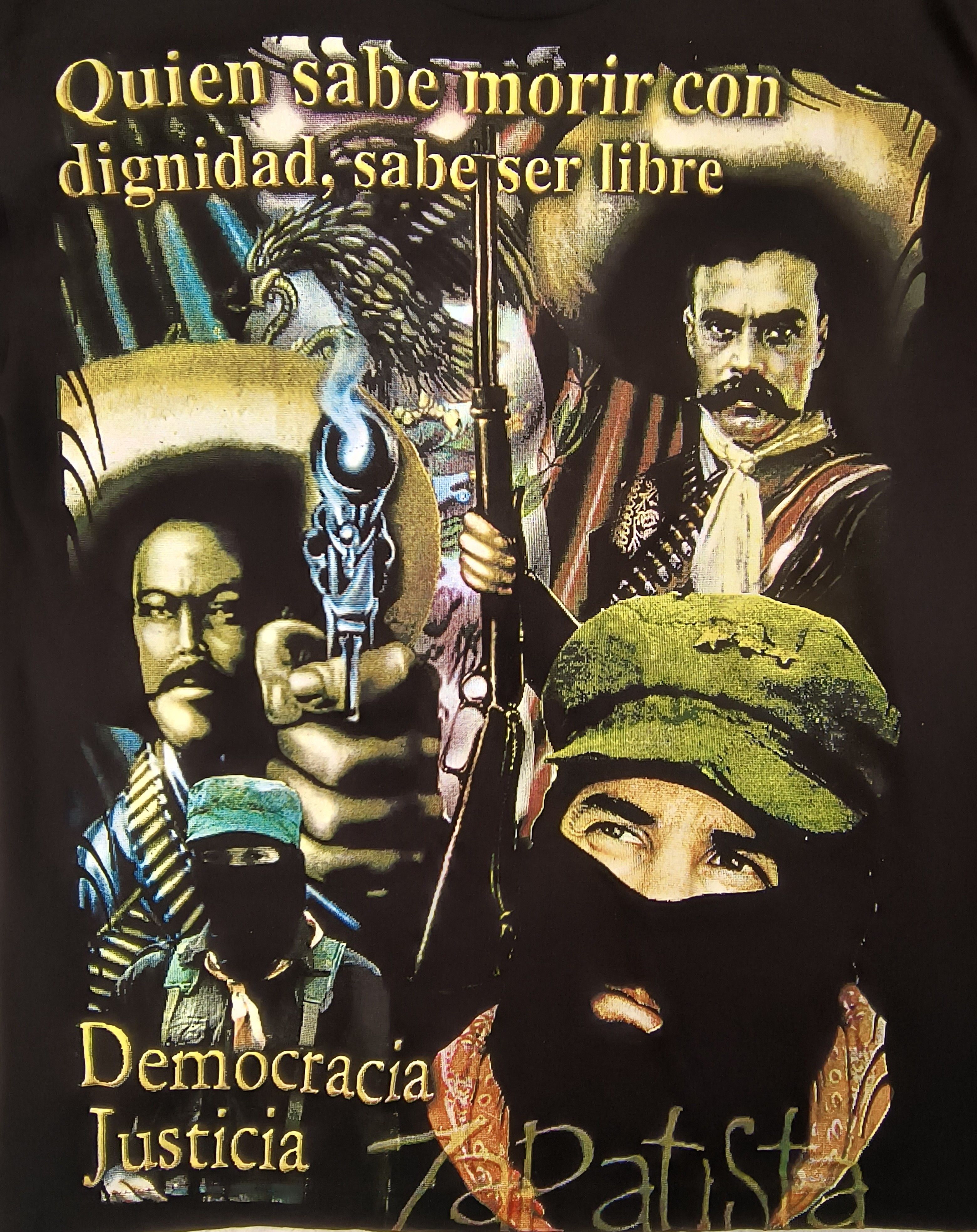 Band Tees Vintage AOP Zapatista tierra y libertad tee Size US M / EU 48-50 / 2 - 1 Thumbnail