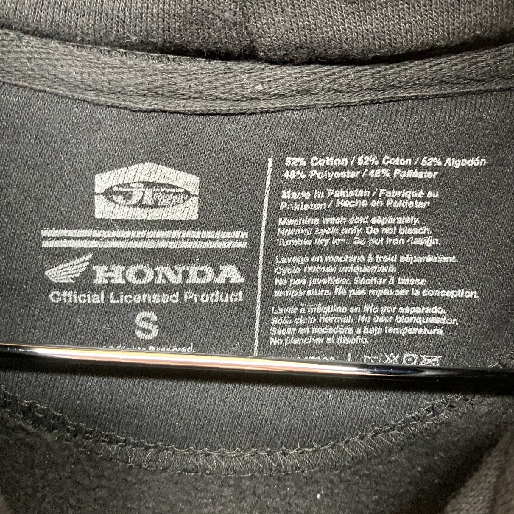 Honda Honda Hoodie Sweatshirt Black-M JT Racing Motorcycle Factory Adult Small Size US S / EU 44-46 / 1 - 4 Thumbnail
