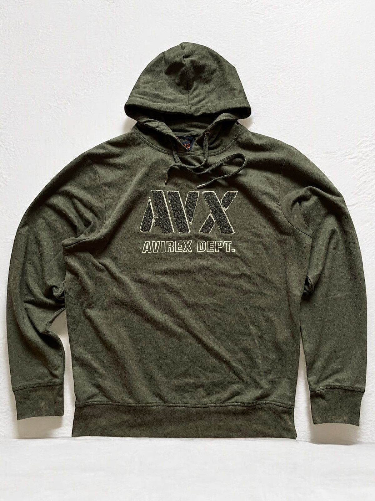 OFFER!🫵🏻 AVIREX VINTAGE MILITARY HOODIE BROWN TACTICAL ALPHA