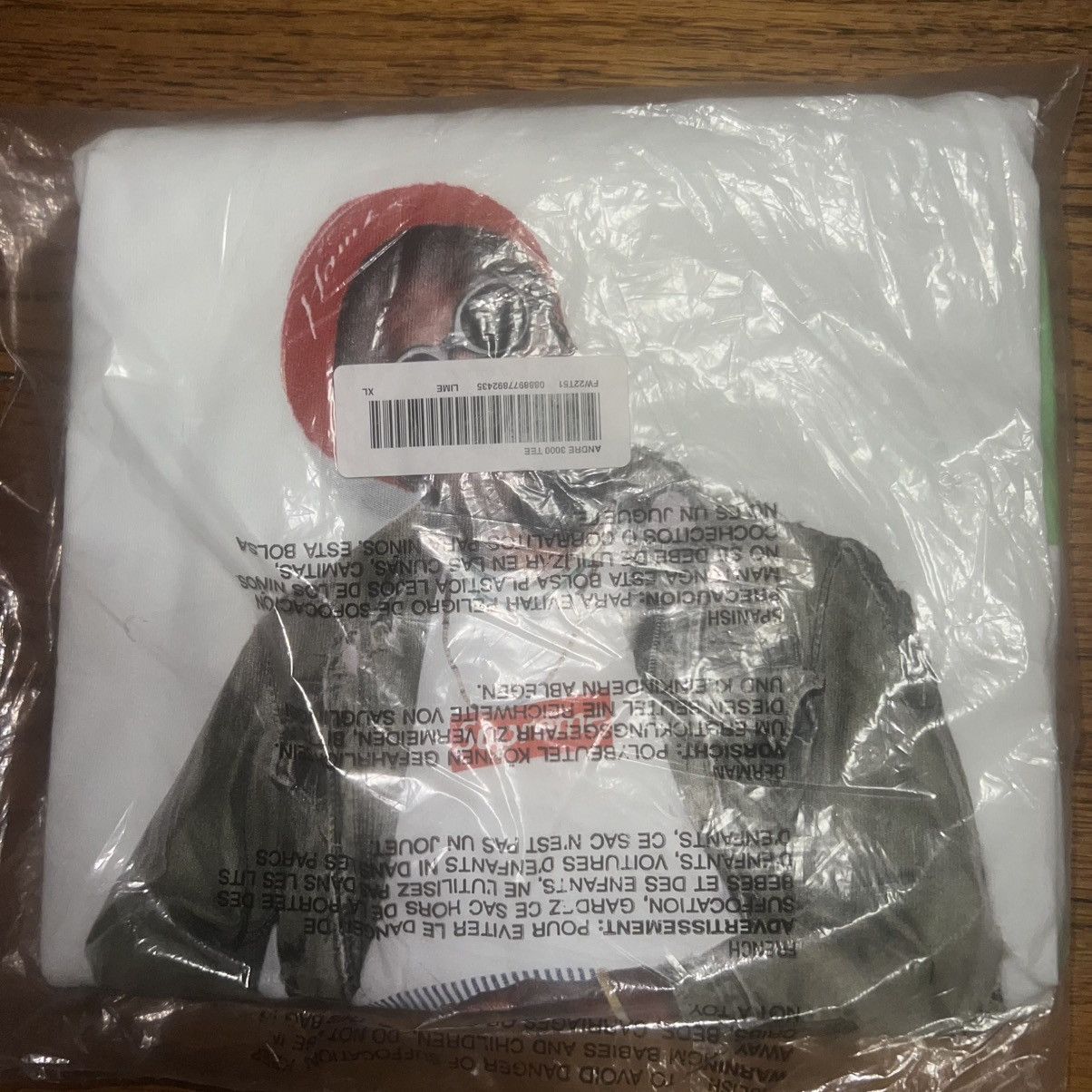 Supreme Supreme Andre 3000 Tee Lime Size: Extra Large Size US XL / EU 56 / 4 - 4 Thumbnail