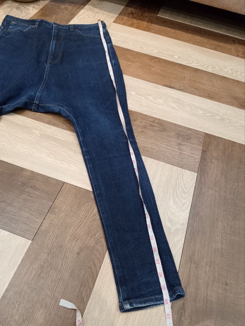 Lad Musician LAD MUSICIAN SAROUEL SKINNY BLUE STRETCH PANTS - SIZE 44 Size US 31 - 18 Thumbnail