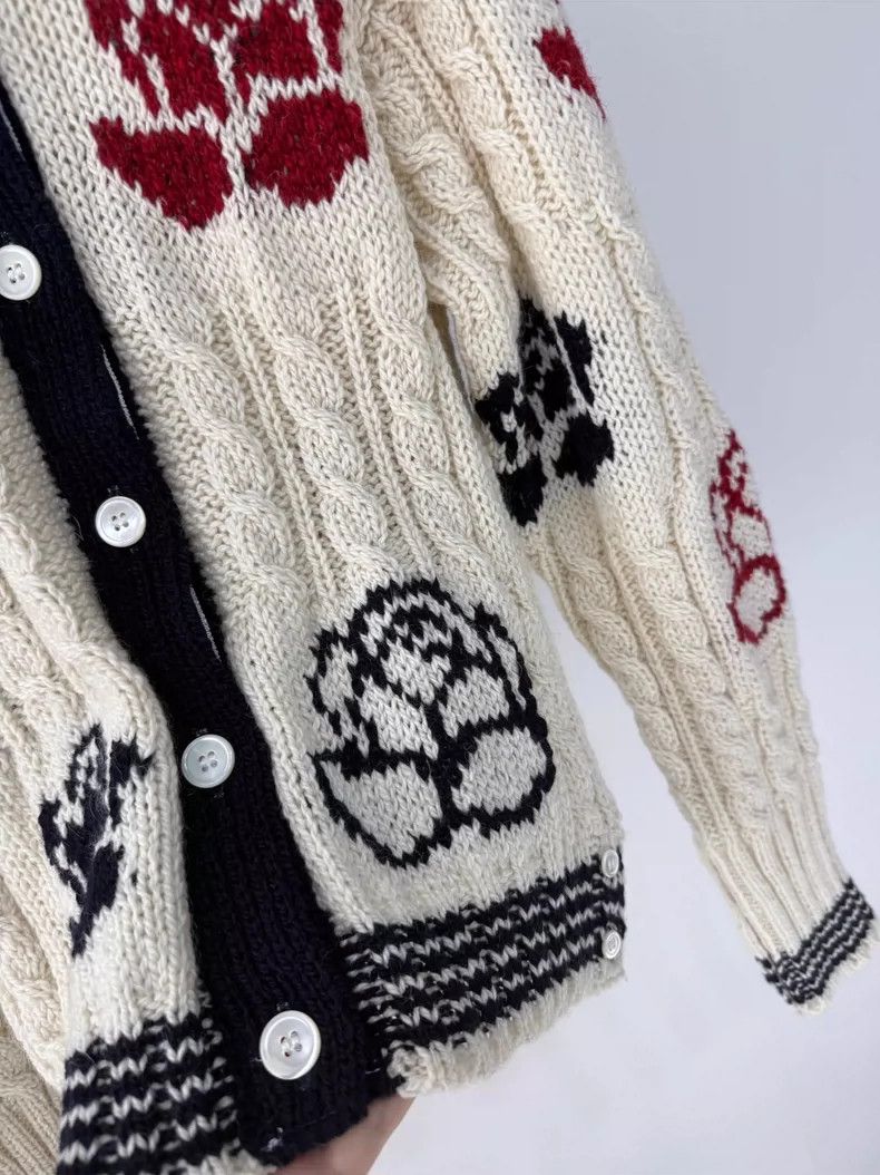 Thom Browne Thom Browne A wool knit cardigan Size M / US 6-8 / IT 42-44 - 3 Thumbnail