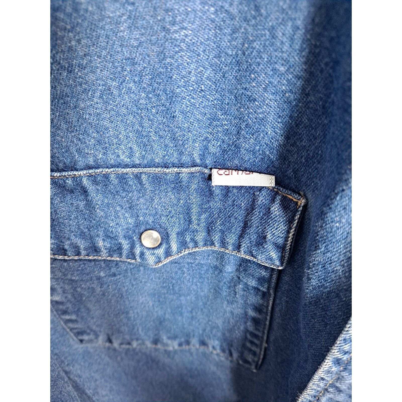 Carhartt Carhartt Denim Shirt Western Style Button Up Long Sleeve Wor Size US L / EU 52-54 / 3 - 5 Thumbnail