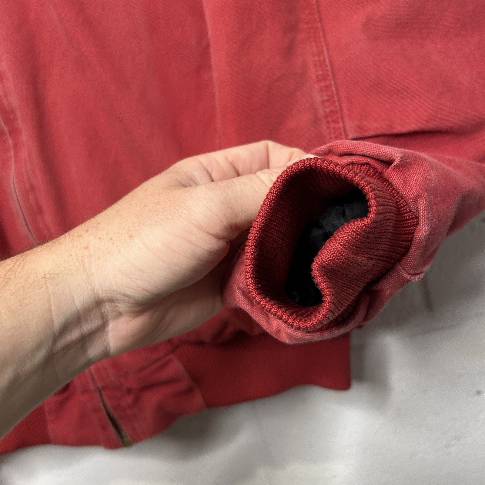 Vintage Vintage 90’s Berne Hooded Canvas Jacket “Red" Size US L / EU 52-54 / 3 - 4 Thumbnail