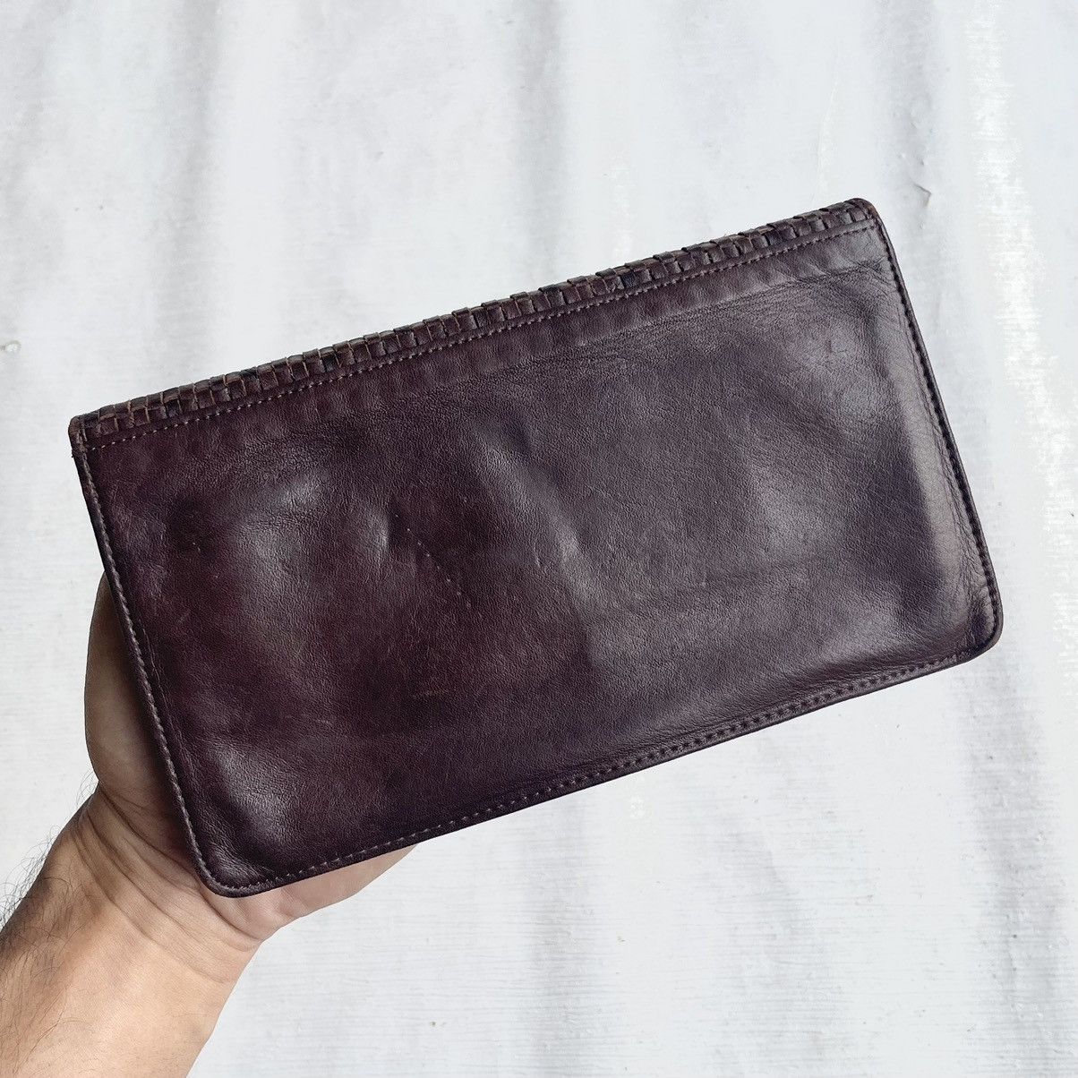 Leather × Other Dark Brown Leather Zipper Long Wallet/Purse Size ONE SIZE - 4 Thumbnail