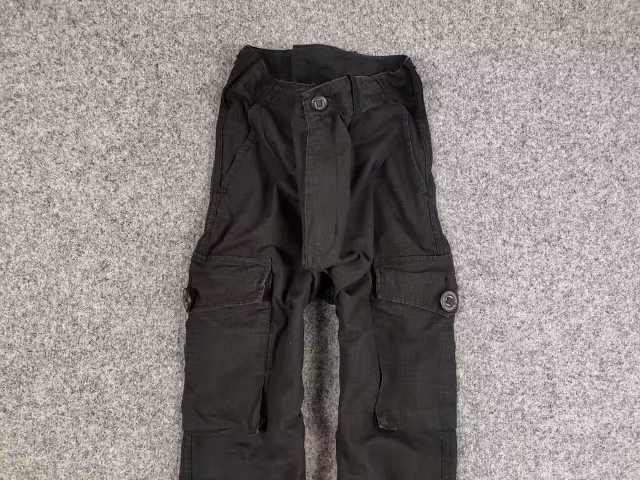 Japanese Brand Vintage Combat Clothing Black Ripstop Military Cargo Pants Size US 30 / EU 46 - 7 Thumbnail