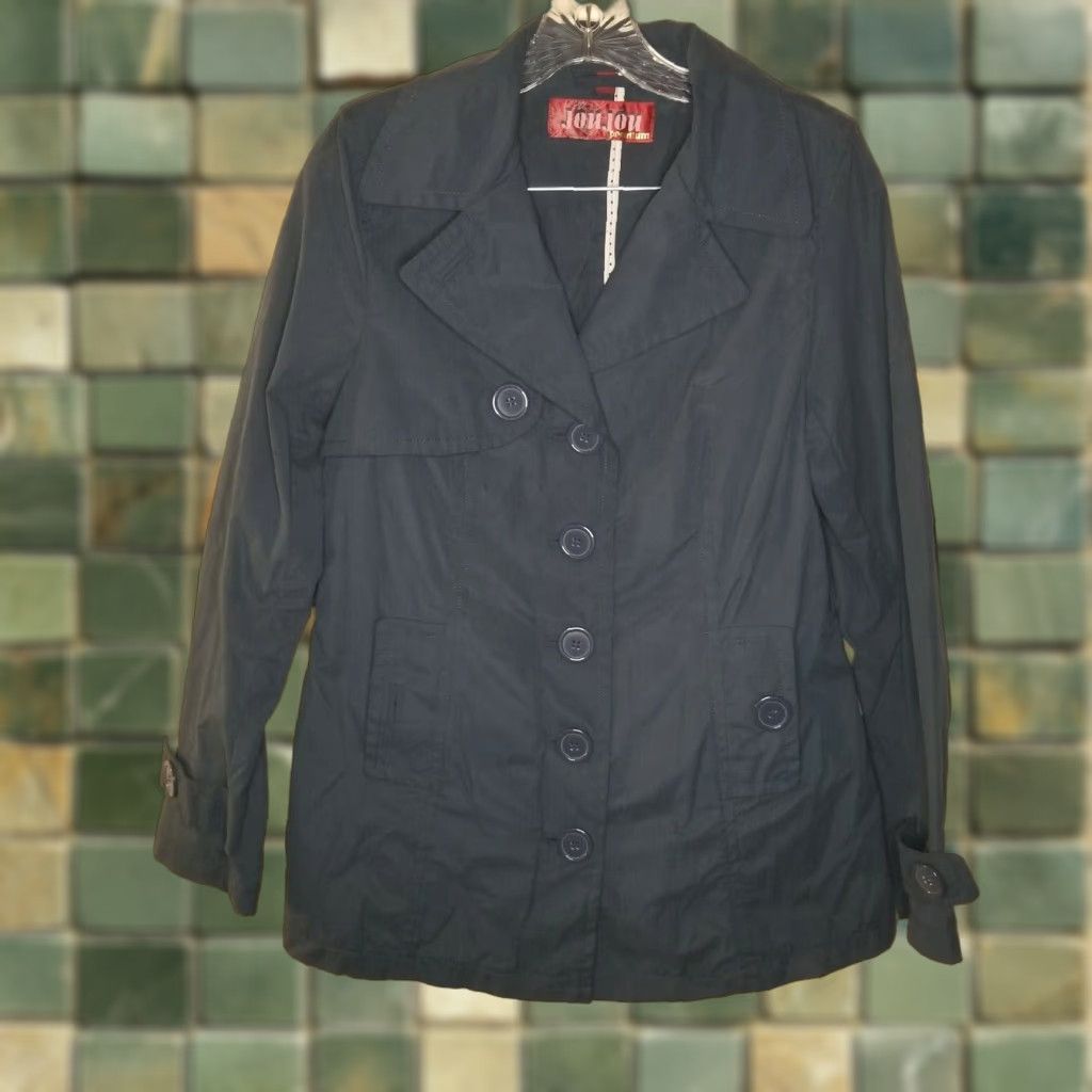 Vintage VINTAGE Jou Jou Premium Women's Blue Long Sleeve Pea Coat Size M Size M / US 6-8 / IT 42-44 - 1 Thumbnail