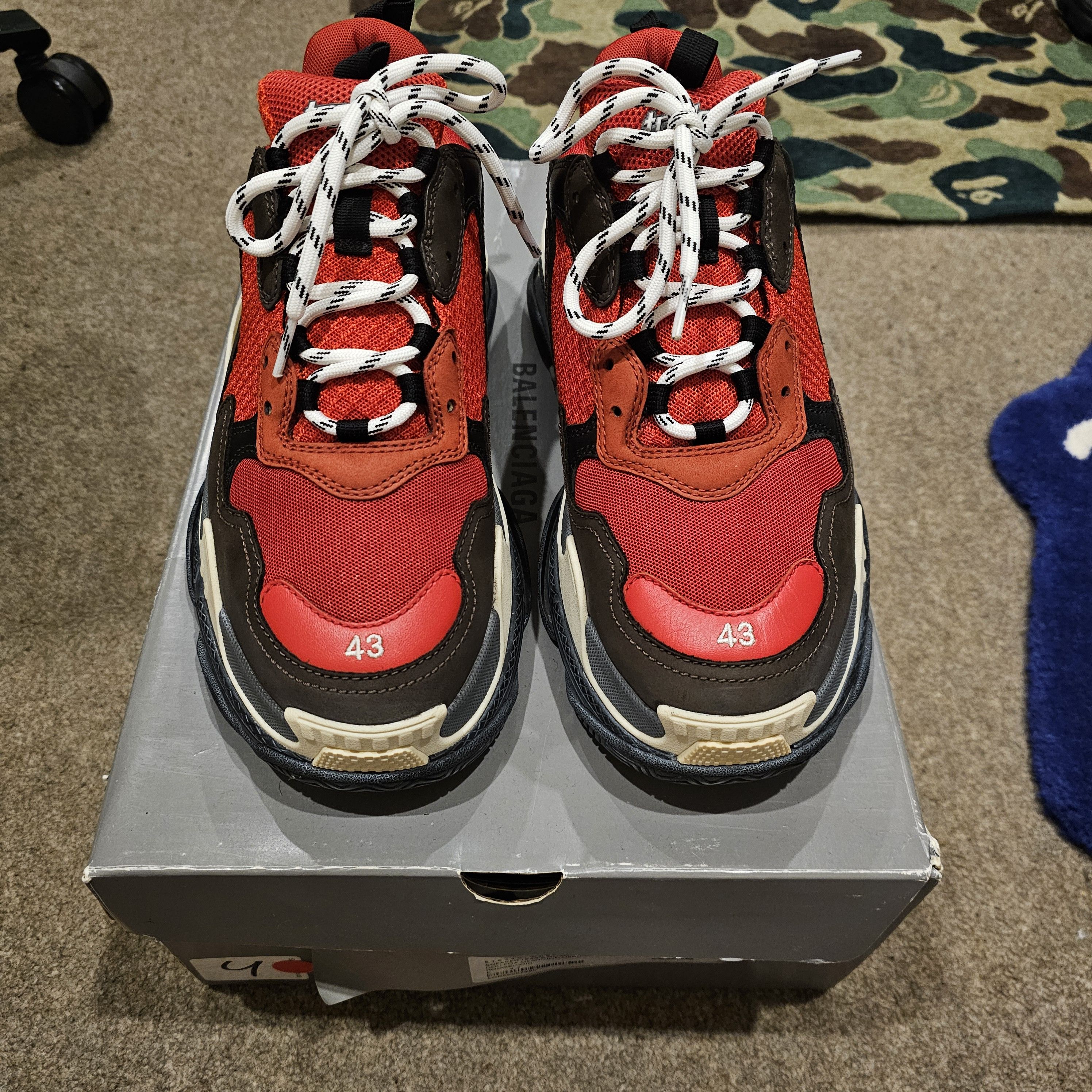 Balenciaga Balenciaga triple s (Red) Size US 10 / EU 43 - 2 Thumbnail