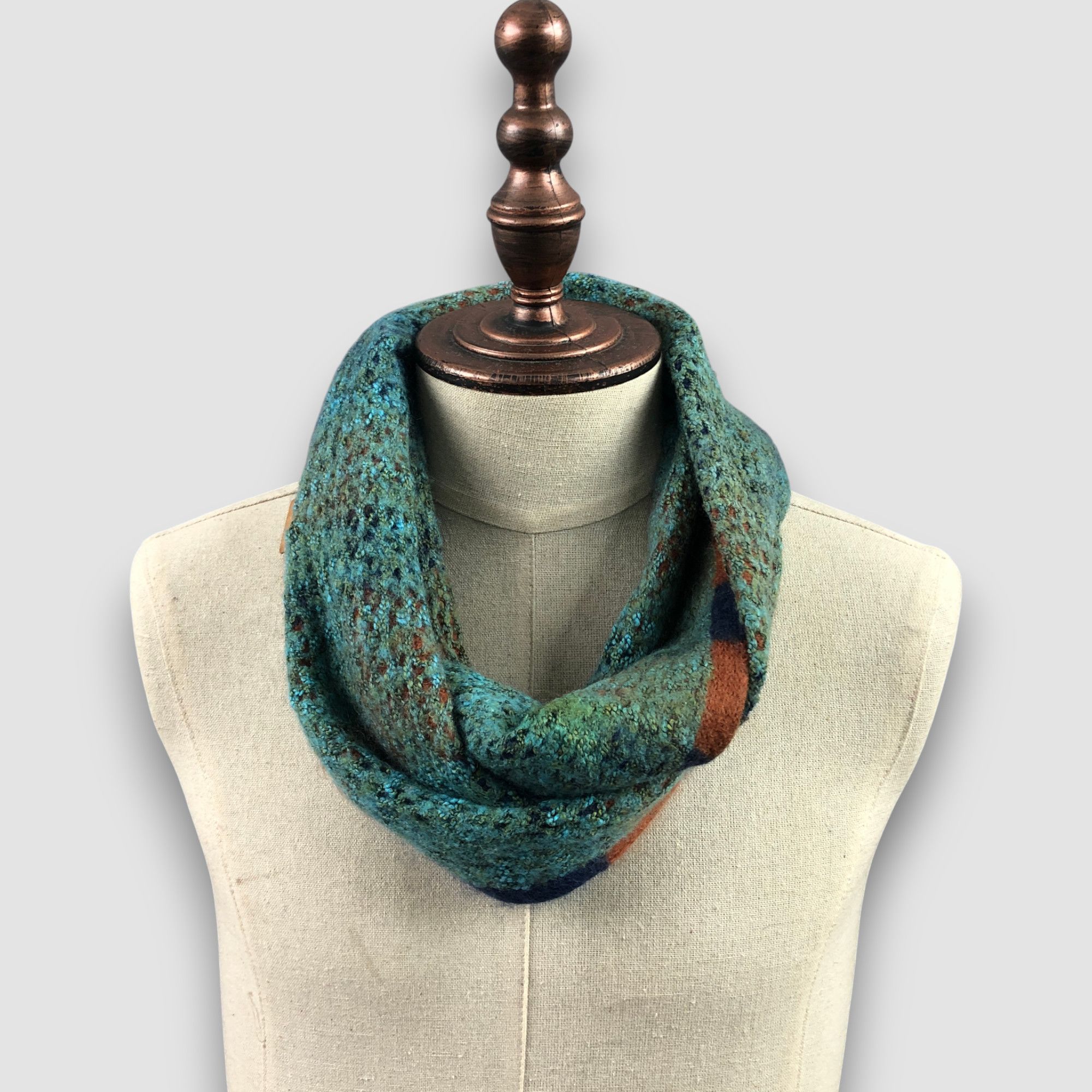 Japanese Brand Vintage Vivienne Westwood Infinity Scarf Orbs Wool Scarves Size ONE SIZE - 2 Thumbnail