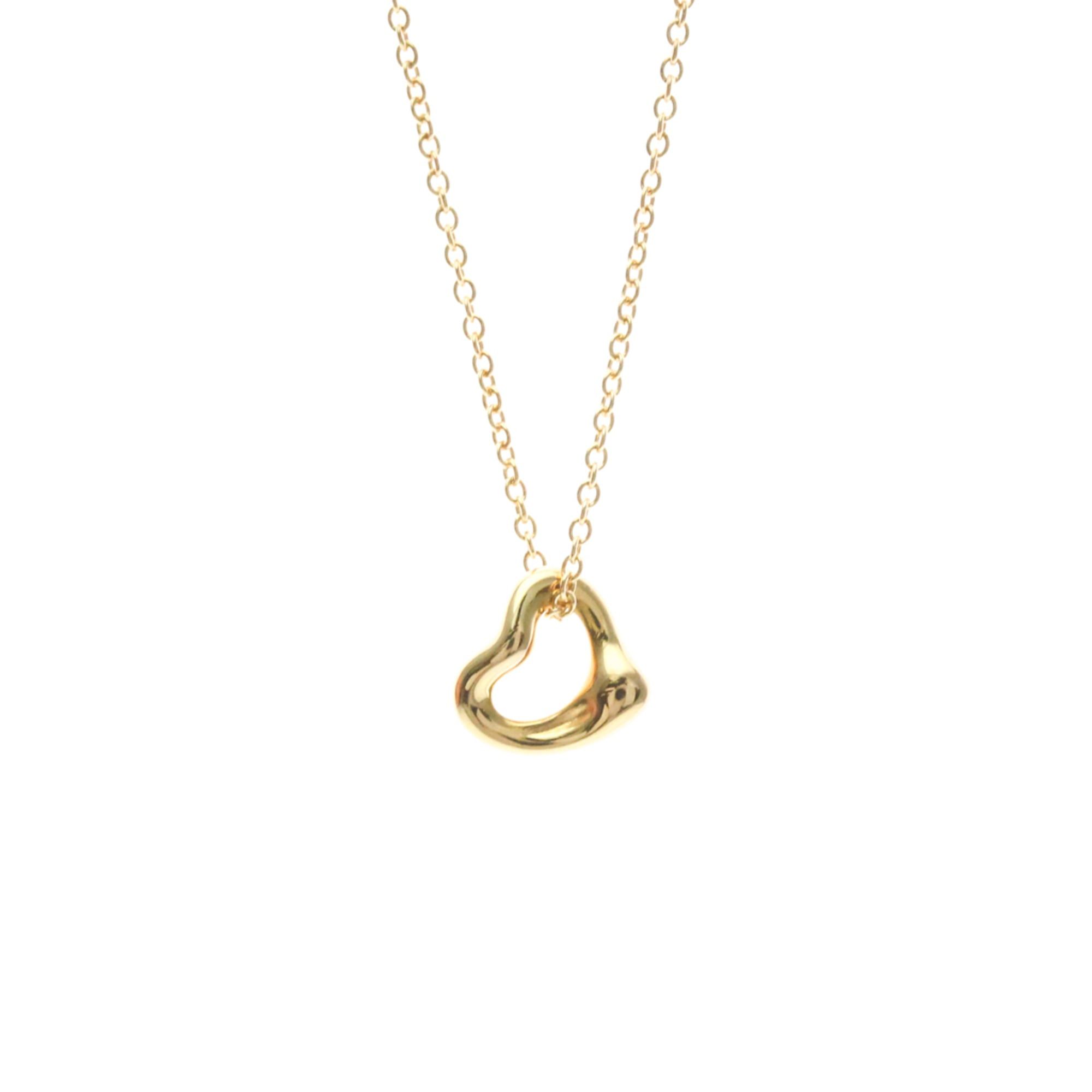 Tiffany & Co. Tiffany Open Heart Extra Mini Necklace Pink Gold (18K) No Stone Men,Women Fashion Pendant Necklace (Pink Gold) Size ONE SIZE - 1 Thumbnail