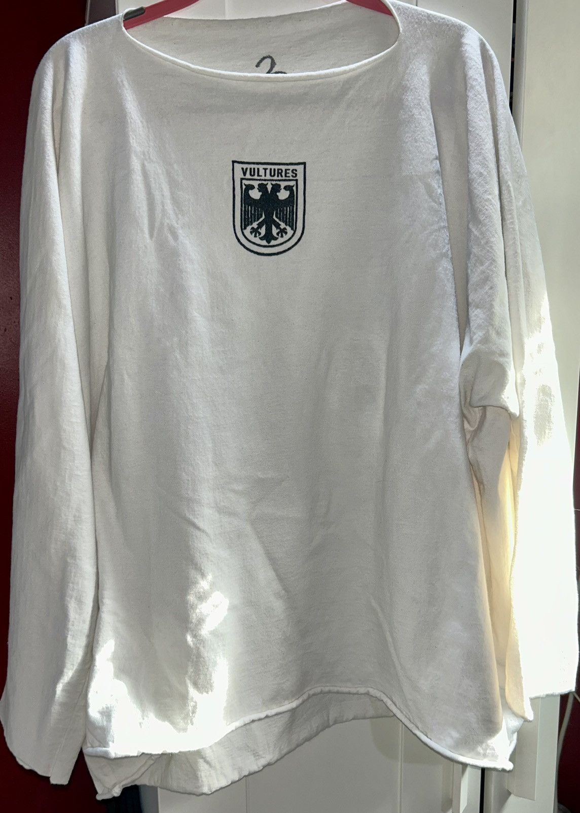 Yeezy Yeezy - Vultures 1 Logo Long Sleeve Shirt - White (Size 3) Size US L / EU 52-54 / 3 - 9 Thumbnail