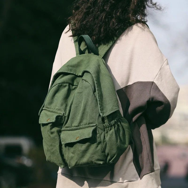 Other Double Pockets Denim Backpack Size ONE SIZE - 1 Thumbnail