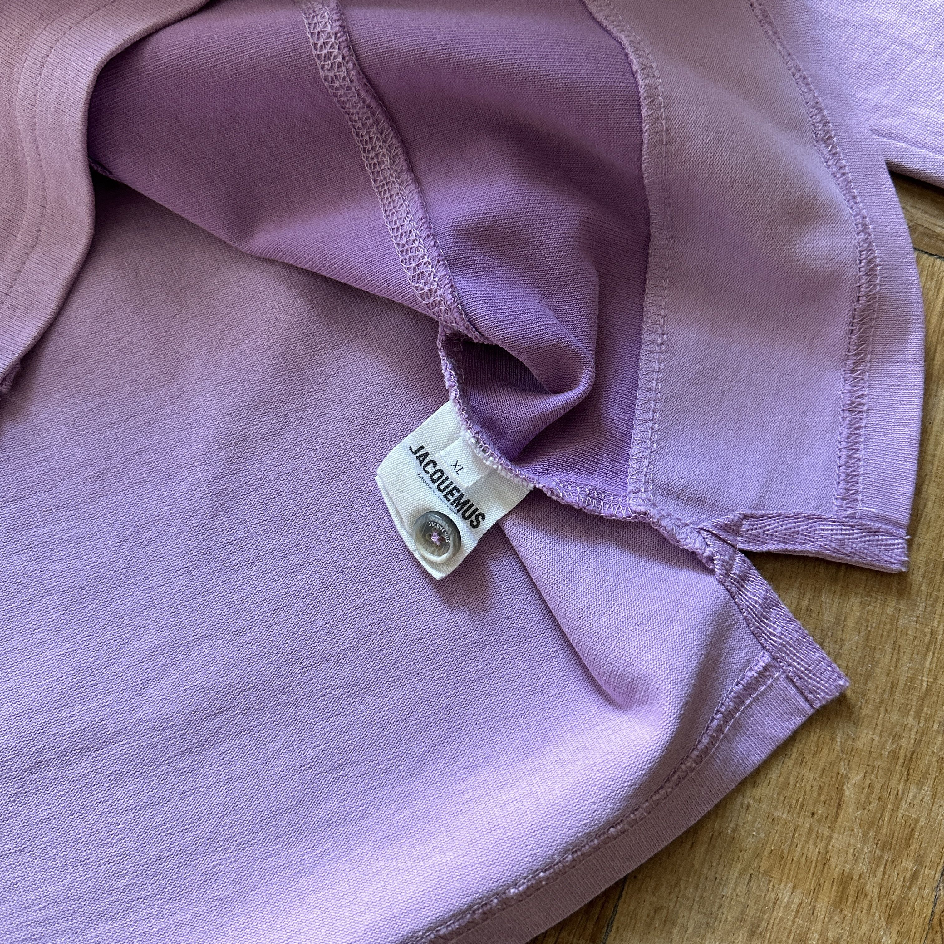 Jacquemus Purple Striped Polo Longsleeve Size US XL / EU 56 / 4 - 5 Thumbnail