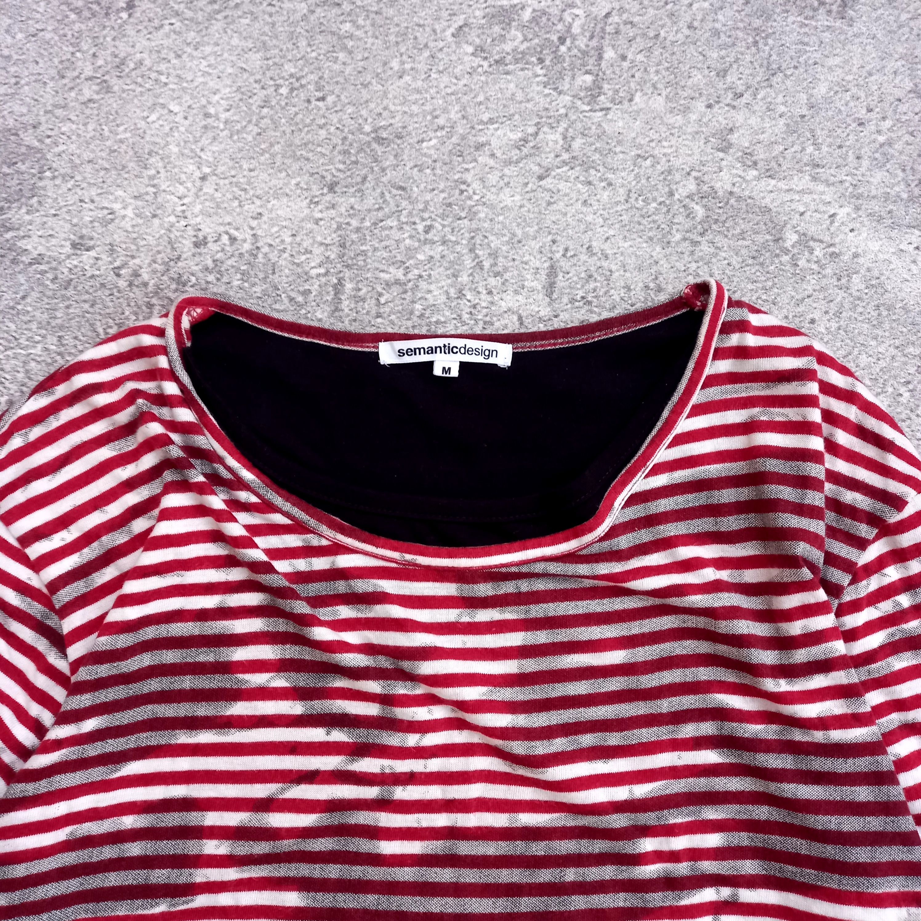 If Six Was Nine Semantic Design Stripe Long Sleeve T-Shirt Size M / US 6-8 / IT 42-44 - 2 Thumbnail