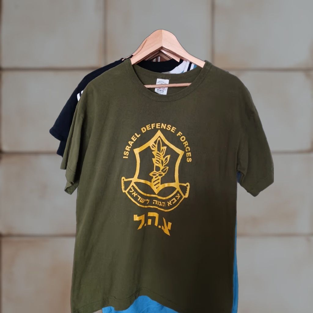 Vintage VINTAGE Tourist T-shirt IDF Israel Size XL Hebrew Military Special Forces Shirt Men Green Military Israel XL Mens Size US XL / EU 56 / 4 - 1 Thumbnail