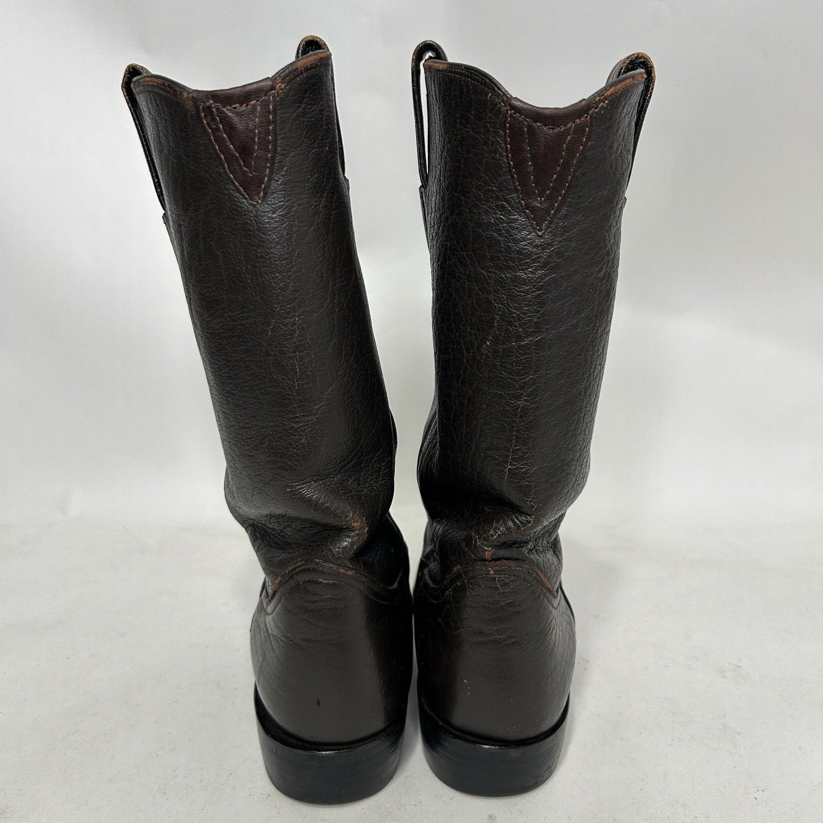 Tony Lama Tony Lama Gold Label Water Buffalo Cowboy Boots “Espresso” Size US 10.5 / EU 43-44 - 5 Thumbnail