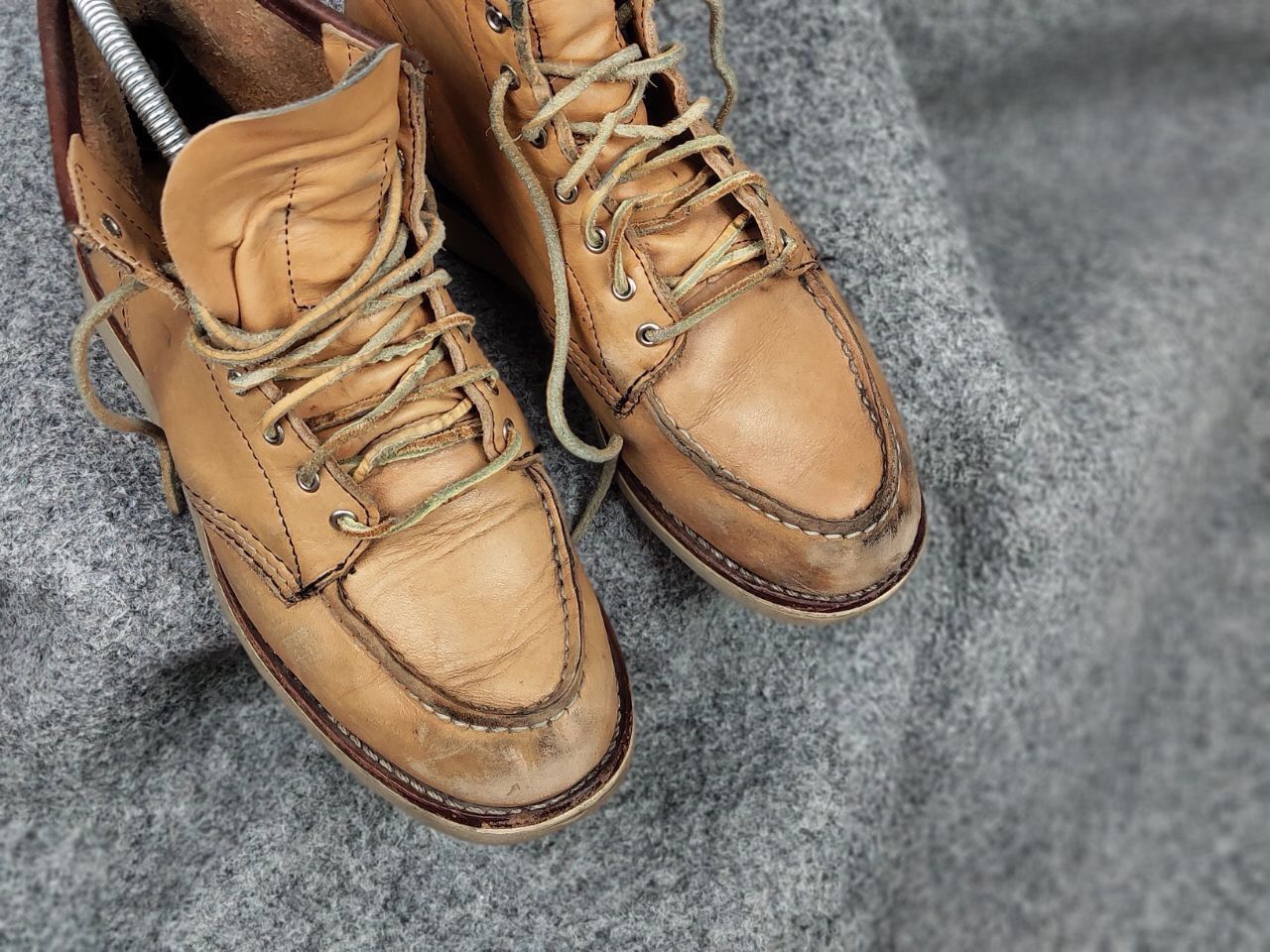 Red Wing Vintage Red Wing Moc Toe 3374 Faded Leather Boots Shoes Size US 5 / EU 37 - 23 Thumbnail