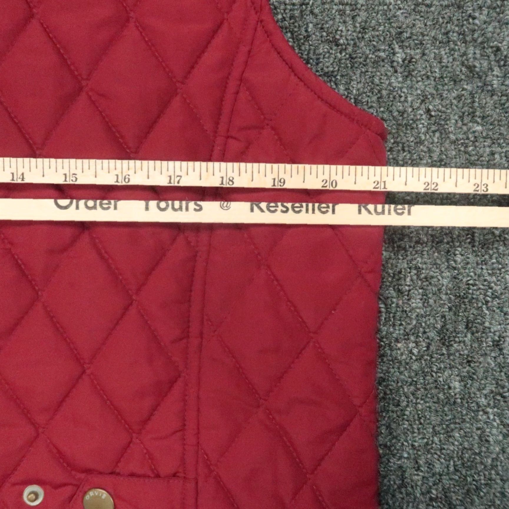 Orvis Orvis Vest Men Medium Red RT7 Quilted Full Zip Pockets Softshell Fall Winter Spring Summer Mid-Length Cardigan Style Size US M / EU 48-50 / 2 - 7 Thumbnail
