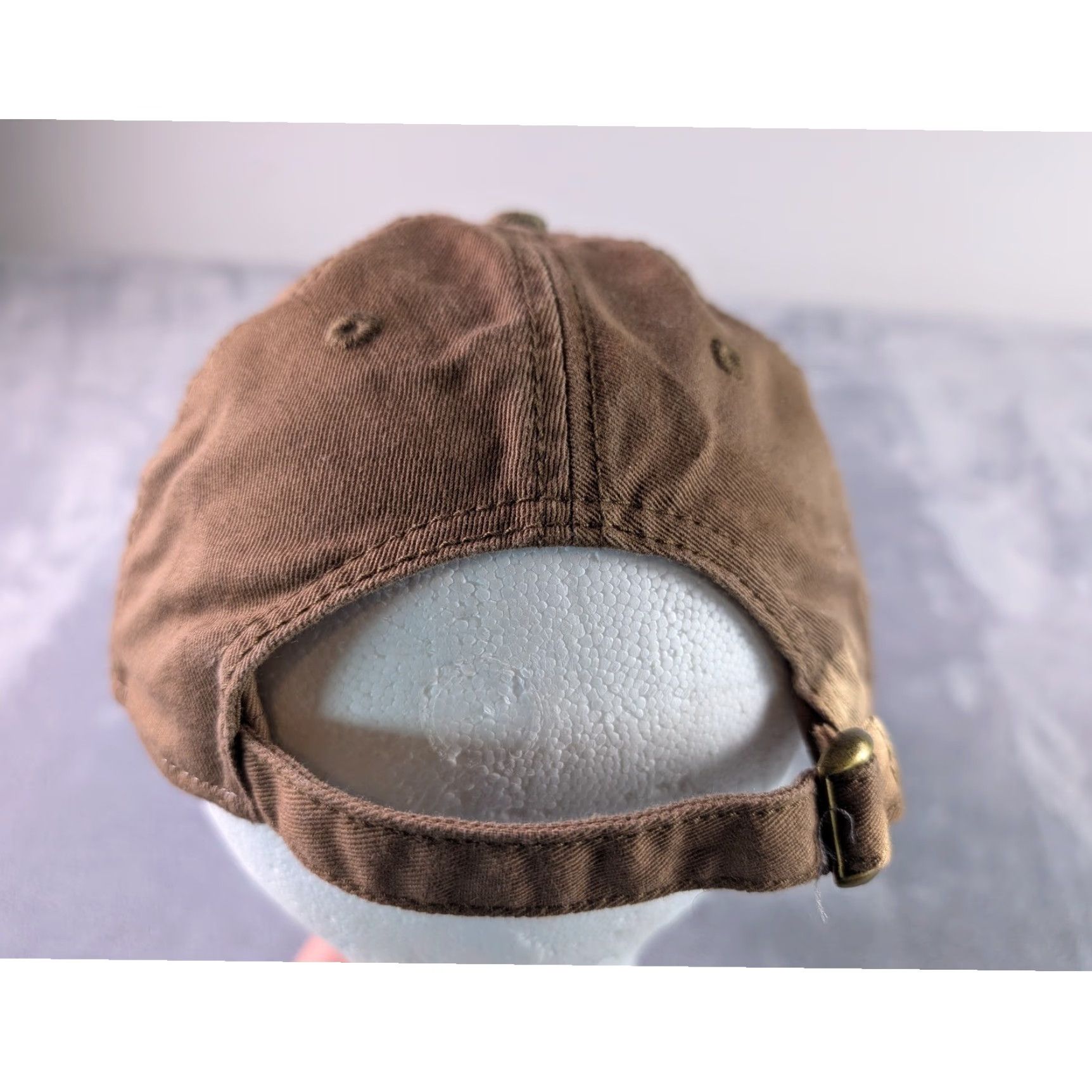 Vintage Lux Row Distillers Brown Canvas Baseball Cap Adjustable Strap Back Hat Mens One Size Adjustable Cotton Polyester Canvas Size ONE SIZE - 3 Thumbnail