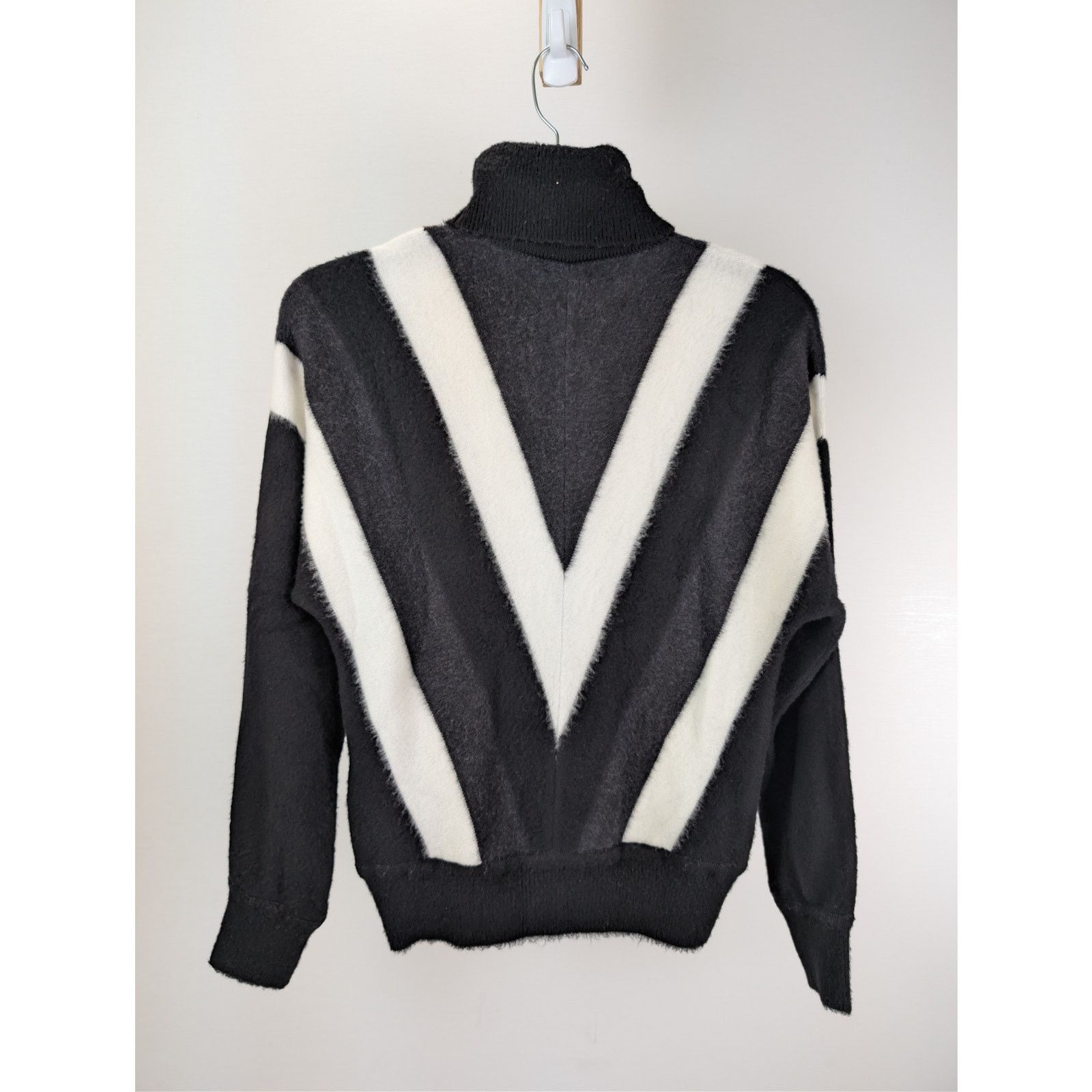 Saint Laurent Paris o1rshd1 graphic-print wool jumper sweater Sweatshirt Size US M / EU 48-50 / 2 - 16 Thumbnail