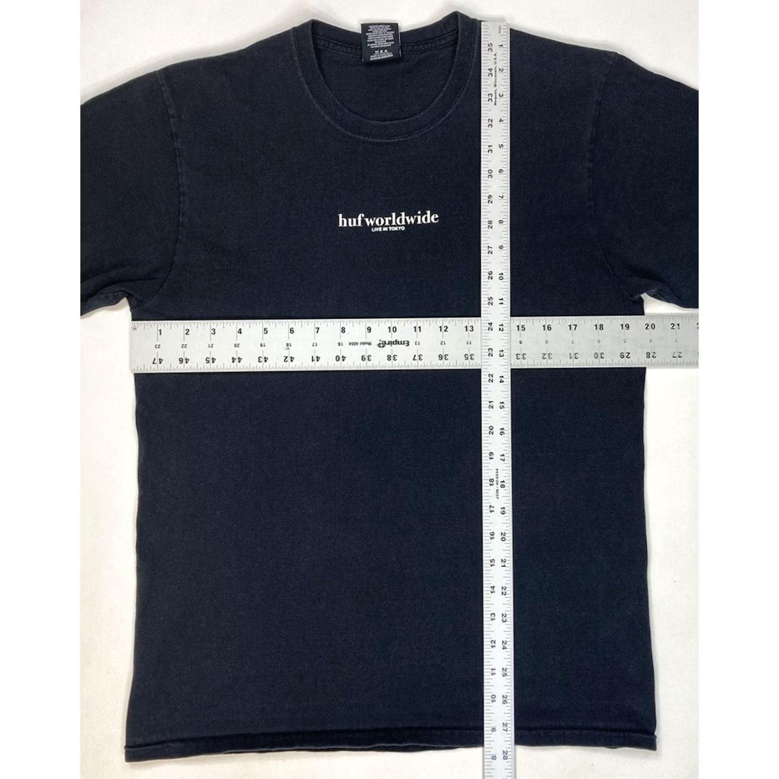 Huf HUF T-Shirt Men Medium Graphic Print Crew Neck Short Sleeve Black Size US M / EU 48-50 / 2 - 6 Thumbnail