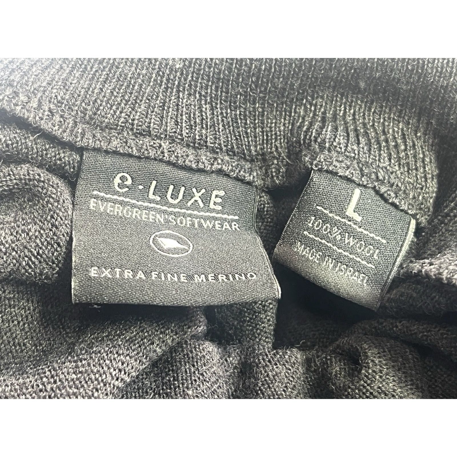 Evergreen VINTAGE e-LUXE Sweater Mens Size L Gray 100% Wool Mock Neck Pullover Dark Gray Classic Solid Stateful? Size US L / EU 52-54 / 3 - 6 Thumbnail
