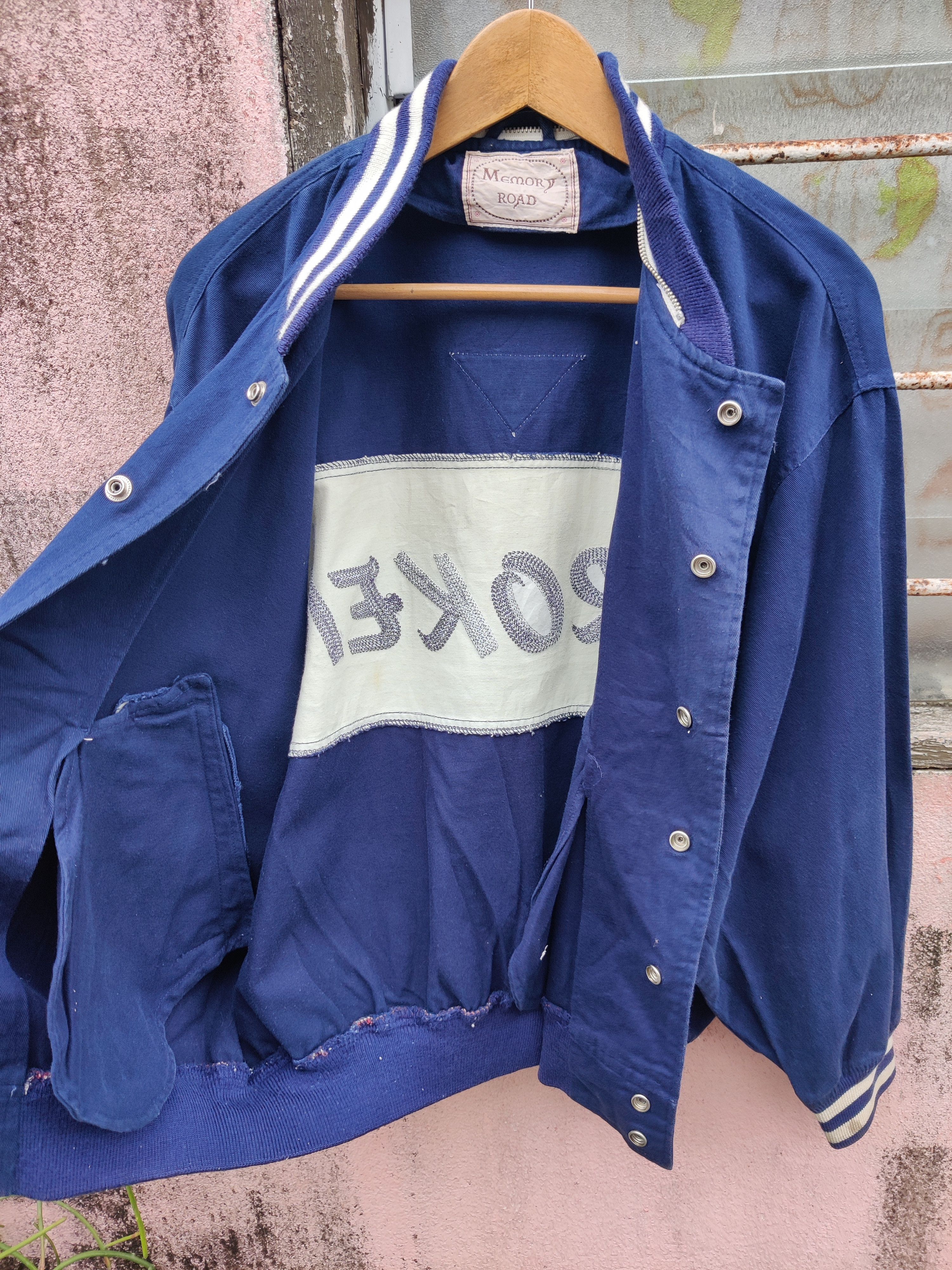Japanese Brand Vintage Broken American Flag Championship Spell Out Jacket Size US L / EU 52-54 / 3 - 3 Thumbnail