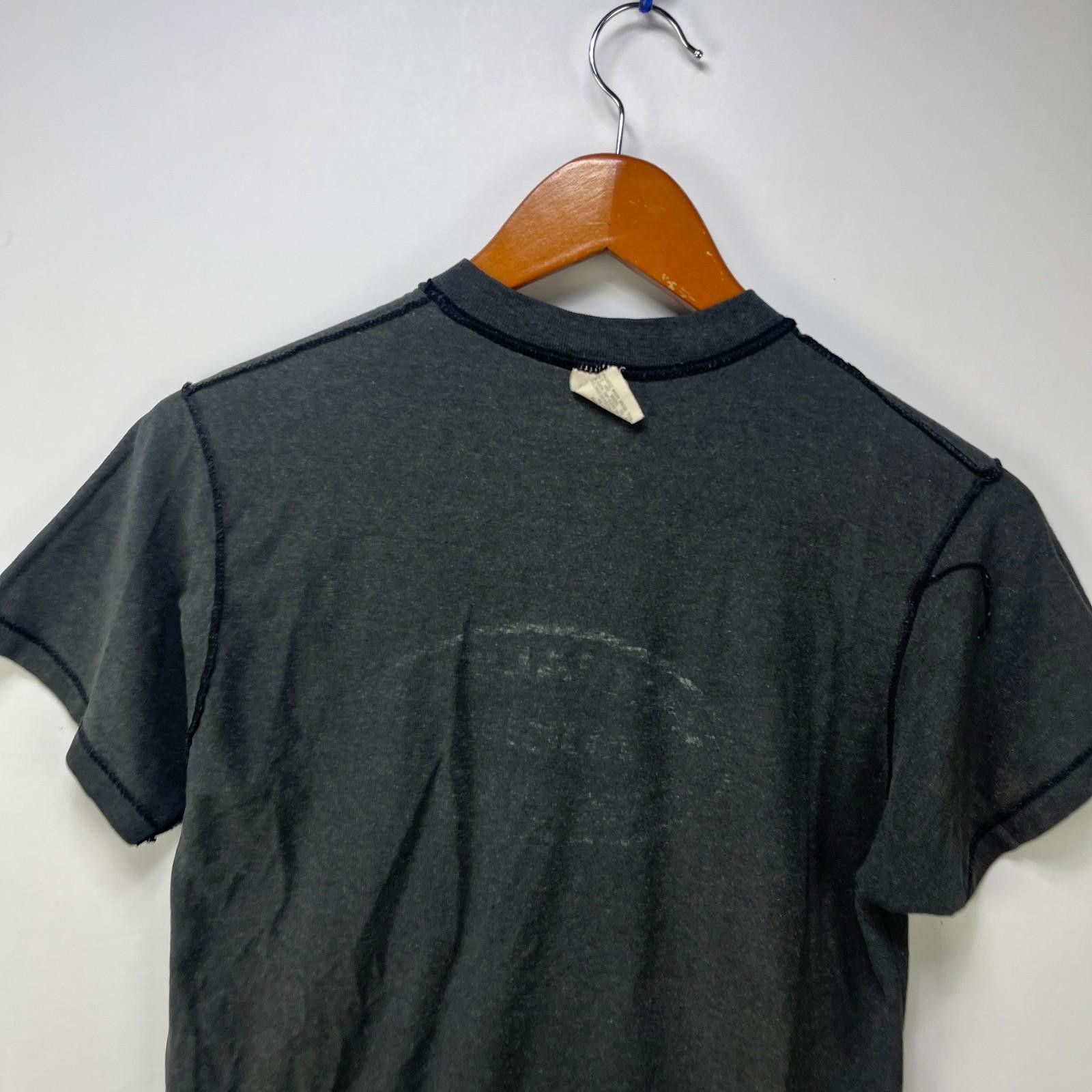 Vintage Vintage 80s Sun Faded Blank Black Inside Out Shirt Large Size US L / EU 52-54 / 3 - 11 Thumbnail