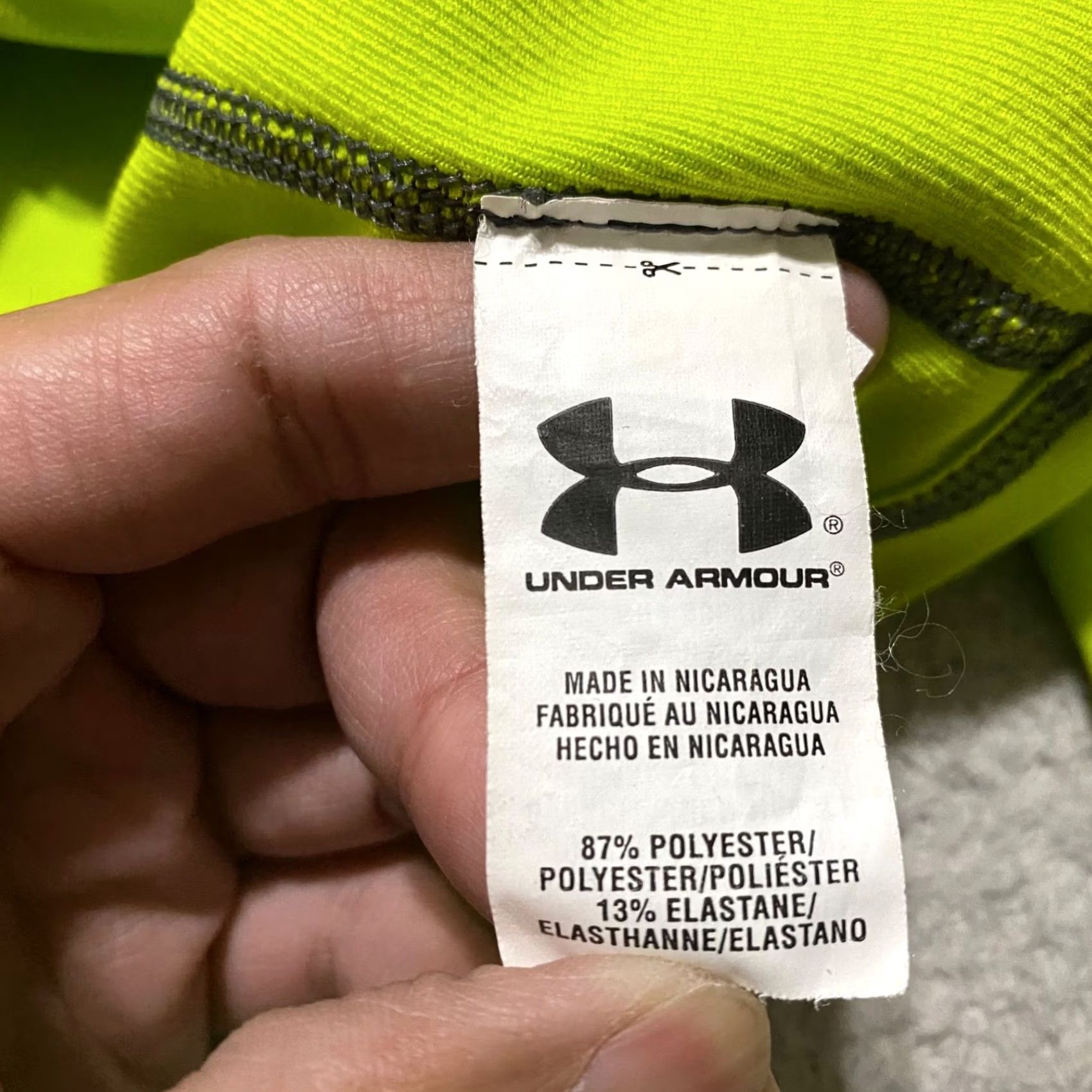 Under Armour Under Armour Mens Sweatshirt Small Long Sleeve 1/4 Zip Lightweight Green Polyester Outdoors Sports Pullover | Regular Fit Mens Size US S / EU 44-46 / 1 - 4 Thumbnail