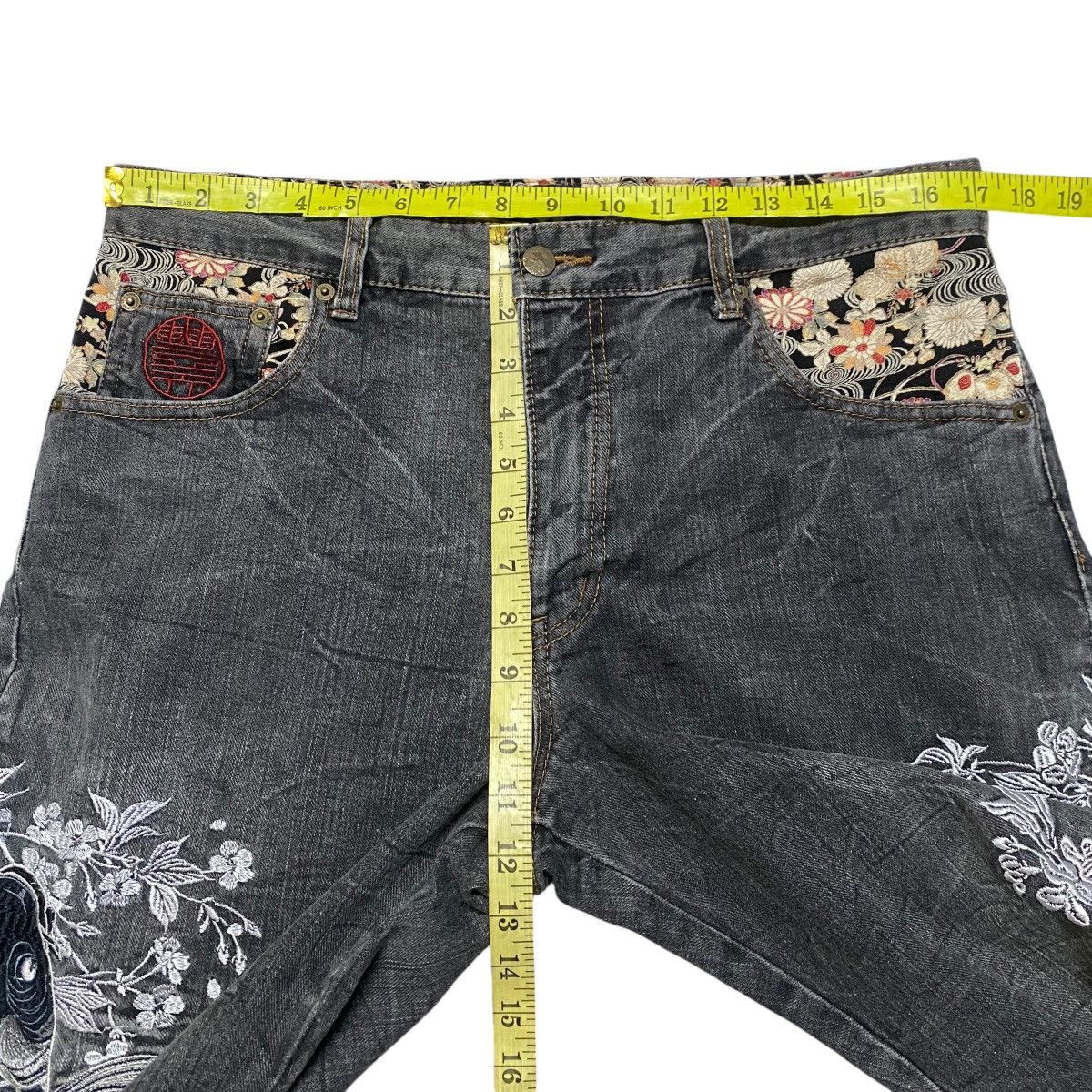 Japanese Brand Vintage BUDEN Denim Fishkoi Embroidery Jeans Size US 34 / EU 50 - 19 Thumbnail