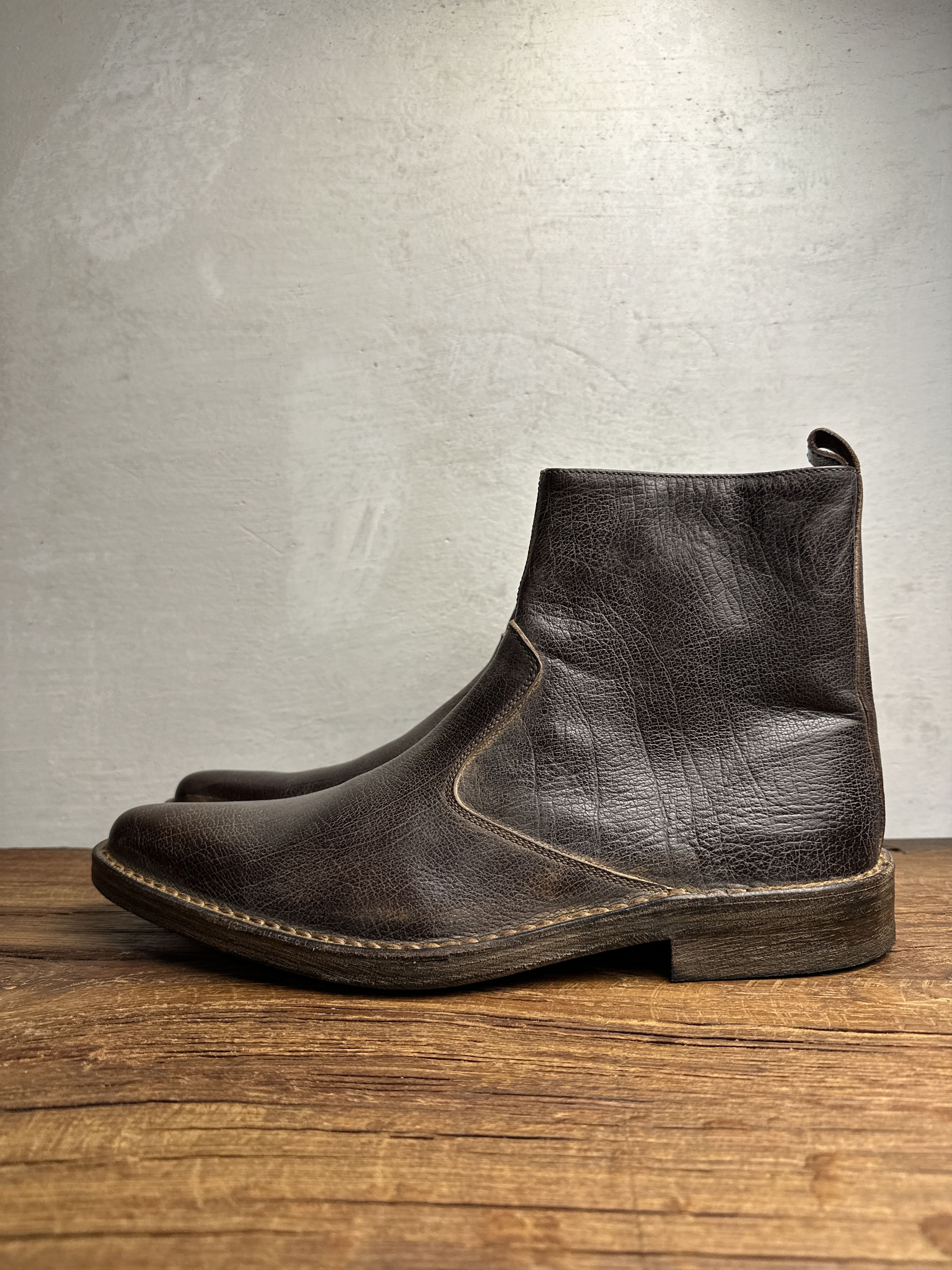 MoMA Moma Leather Ankle Western Boots Size US 12 / EU 45 - 2 Thumbnail