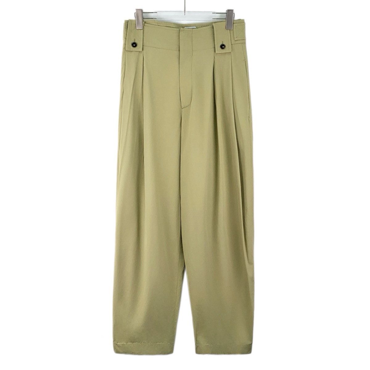 Bottega Veneta Bottega Veneta Light Green Cotton Casual Pants K26WX Size US 32 / EU 48 - 1 Thumbnail