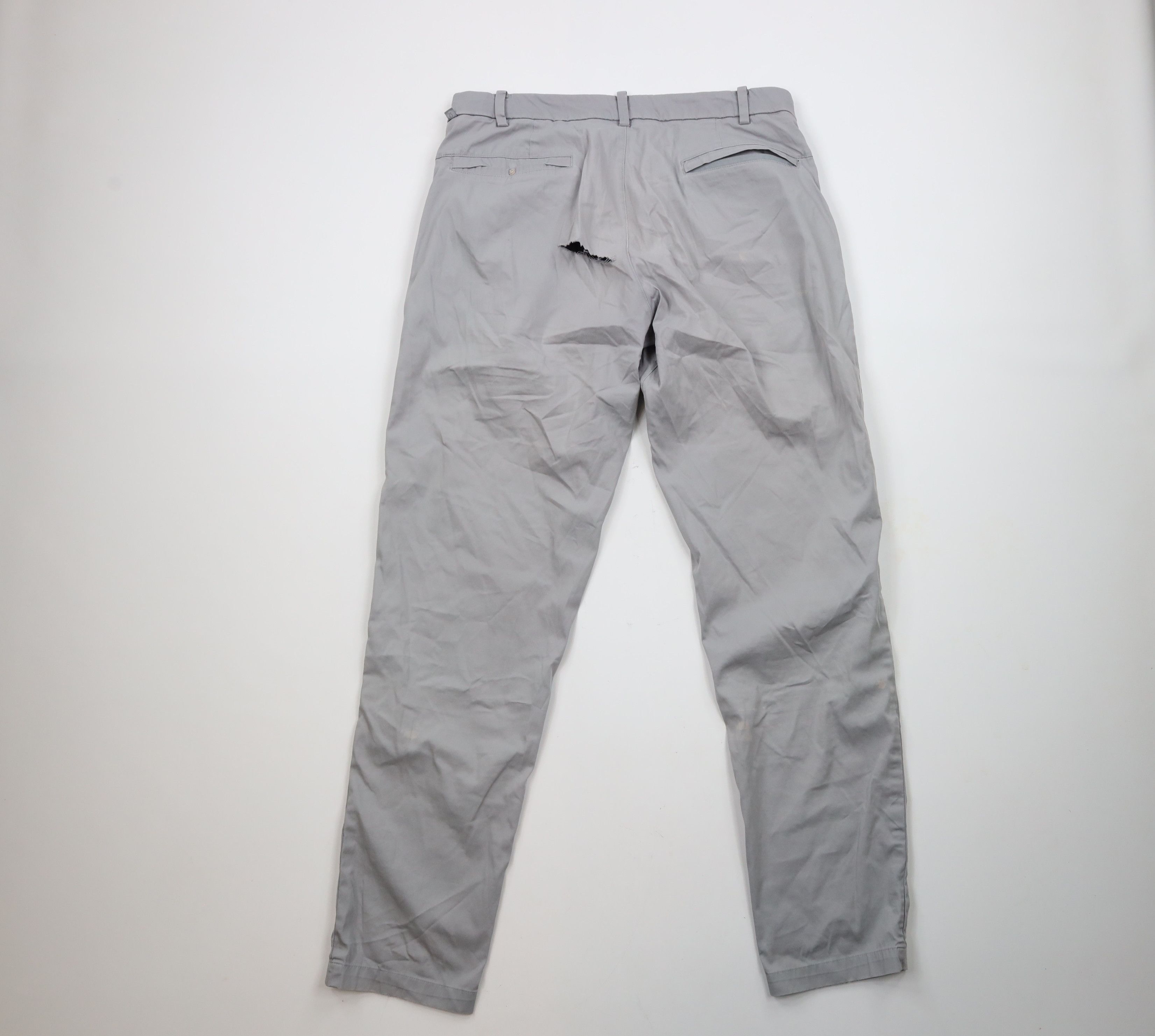 Lululemon × Vintage Lululemon Thrashed Stretch Commission Chino Pants Light Gray Size US 34 / EU 50 - 13 Thumbnail