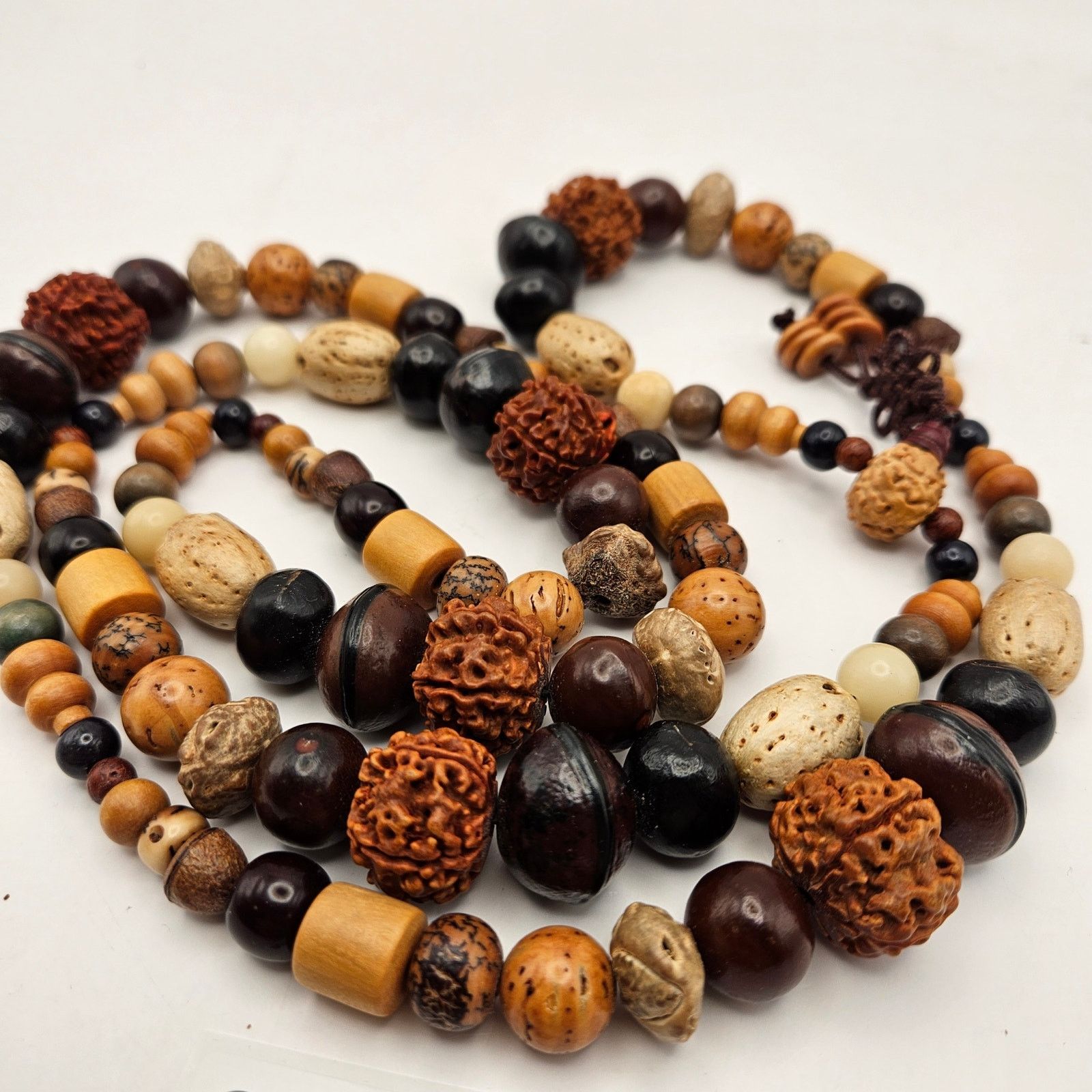 Other NATURAL RUDRAKSHA SEAD BEAD MALA NECKLACE BRACELET Size ONE SIZE - 5 Thumbnail