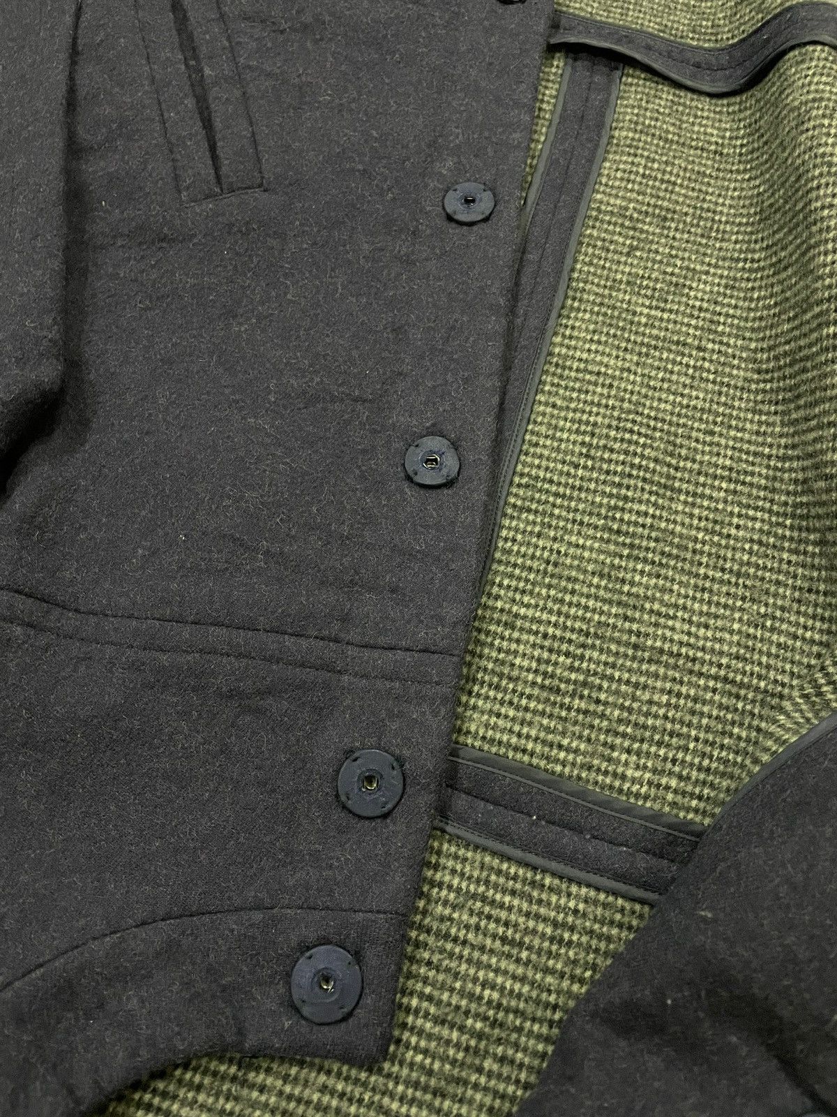 Japanese Brand Gabardine K.T Faux Wool Fox Fur Bondage Punk Jacket Size US S / EU 44-46 / 1 - 10 Thumbnail