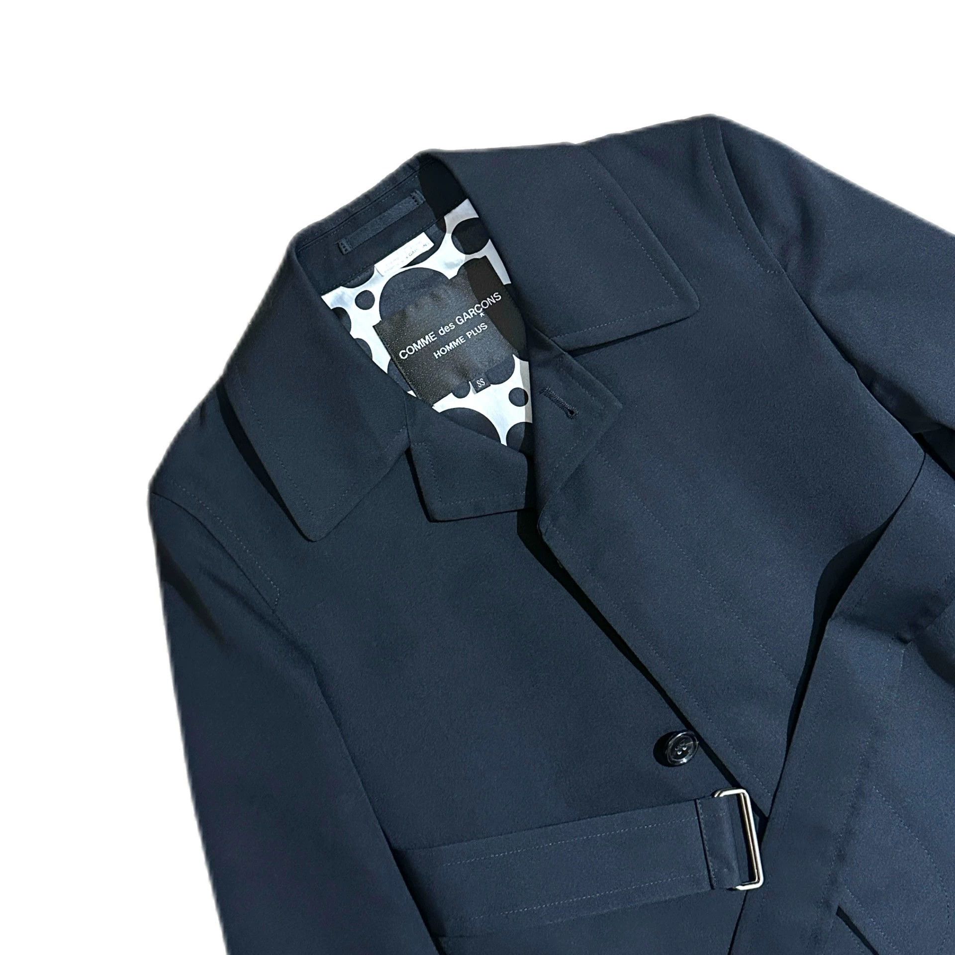 Comme des Garcons CDG 2009ss Homme+ Black Polka Dot Lining Jacket SS Size US XS / EU 42 / 0 - 4 Thumbnail