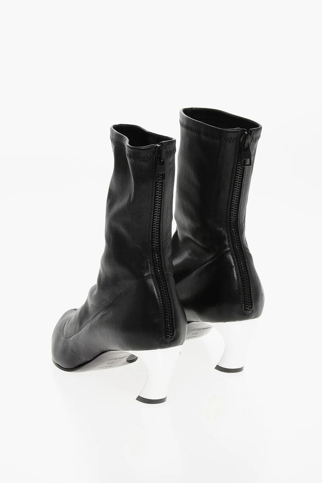 Alexander McQueen og1mm0426 Leather Ankle Boots in Black Size US 10 / IT 40 - 2 Thumbnail