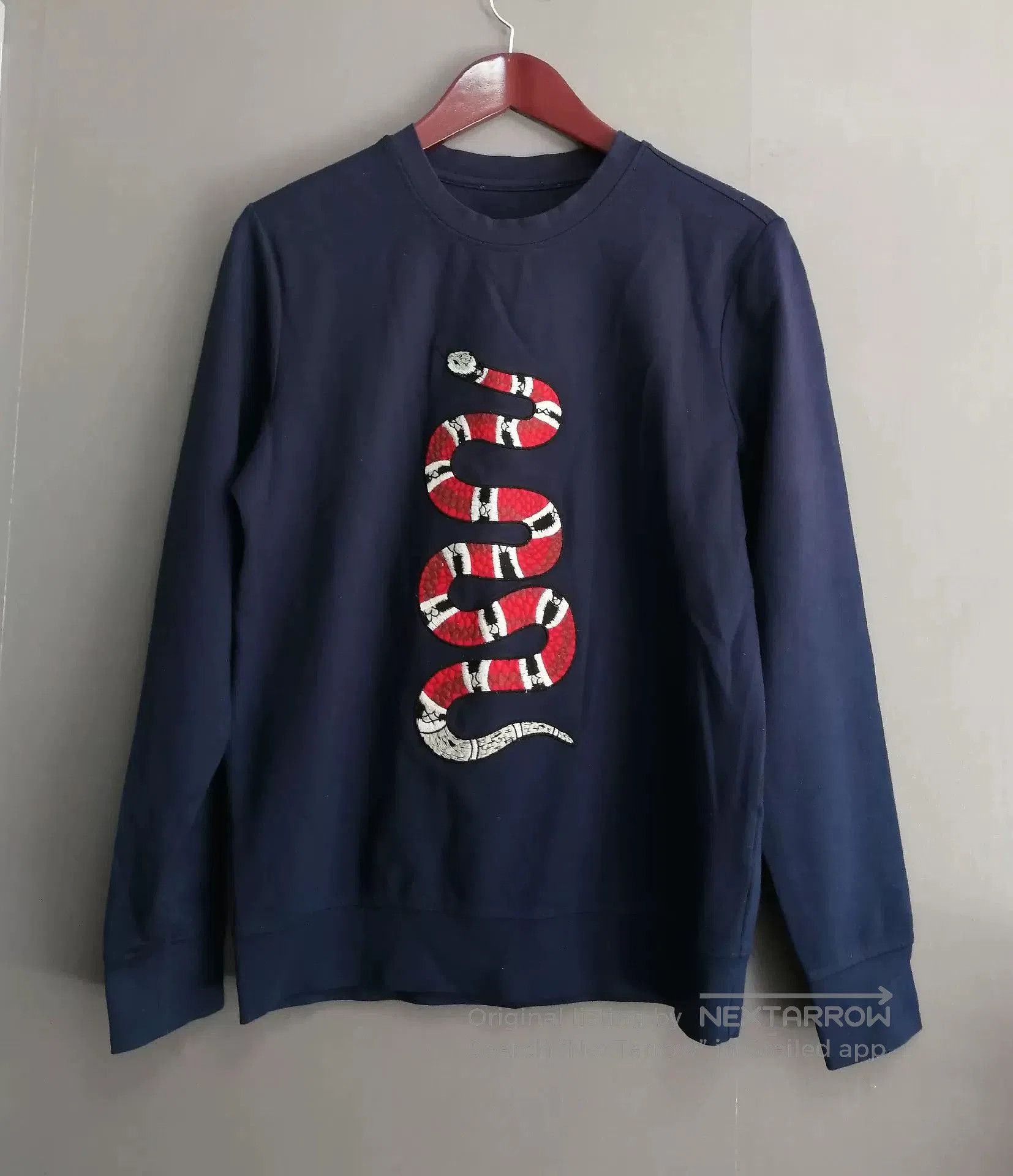 Gucci Gucci Blue Crewneck Coral Snake Embroidery. Size US L / EU 52-54 / 3 - 1 Thumbnail