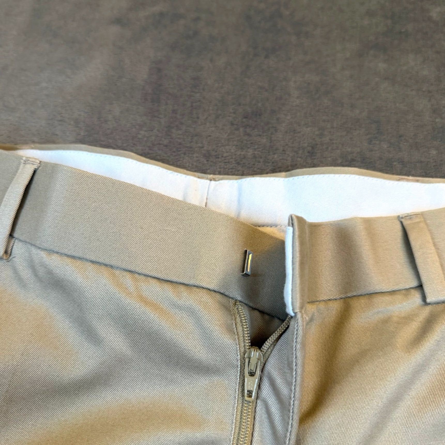 Perry Ellis Perry Ellis Portfolio Dress Pants Pleated Pea Tan 40x32 Mens NEW Size US 40 / EU 56 - 6 Thumbnail