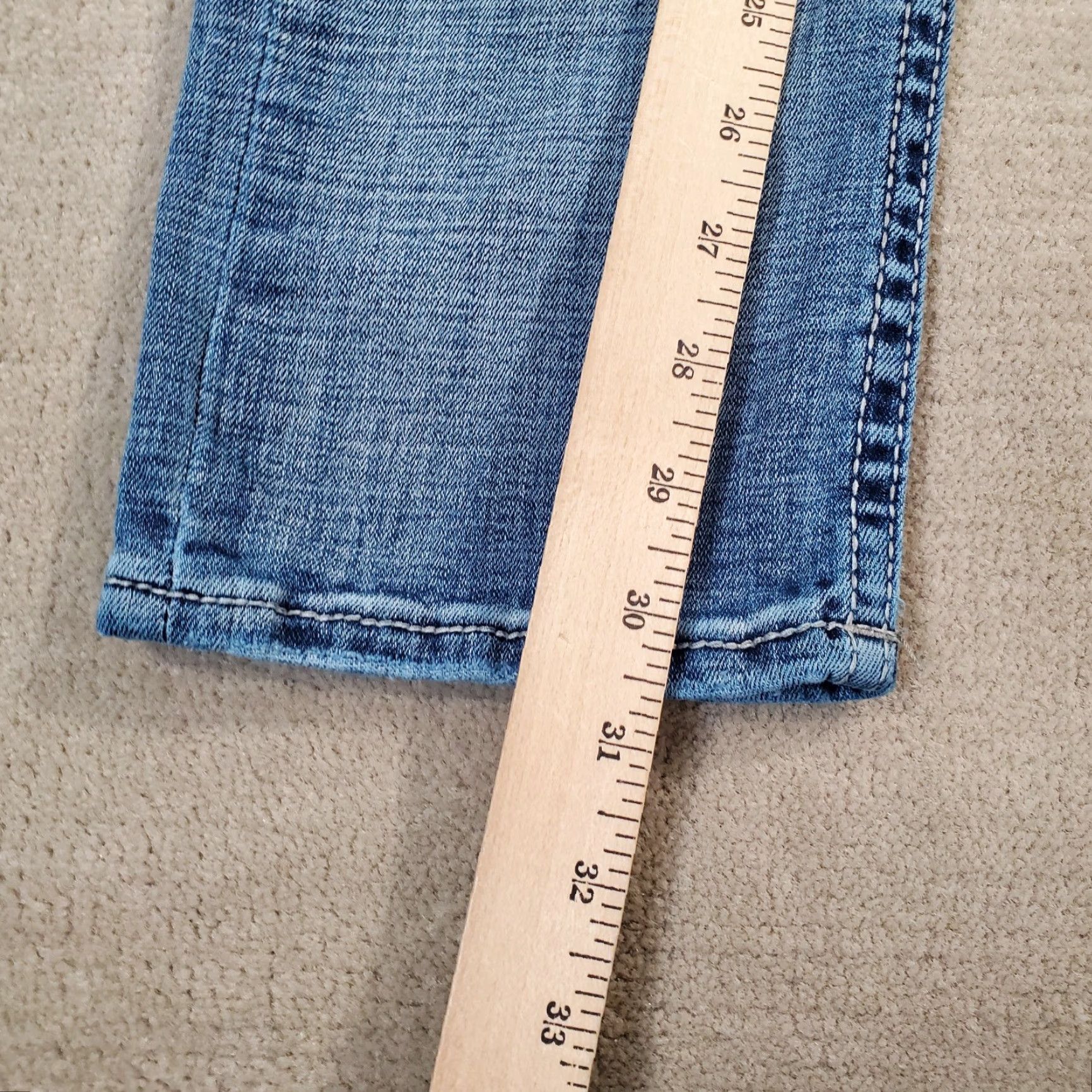 Vintage BKE Jeans Mens 28x32 Blue Alec Skinny Buckle Stretch Faded Medium Wash Denim Mens Size US 28 / EU 44 - 7 Thumbnail